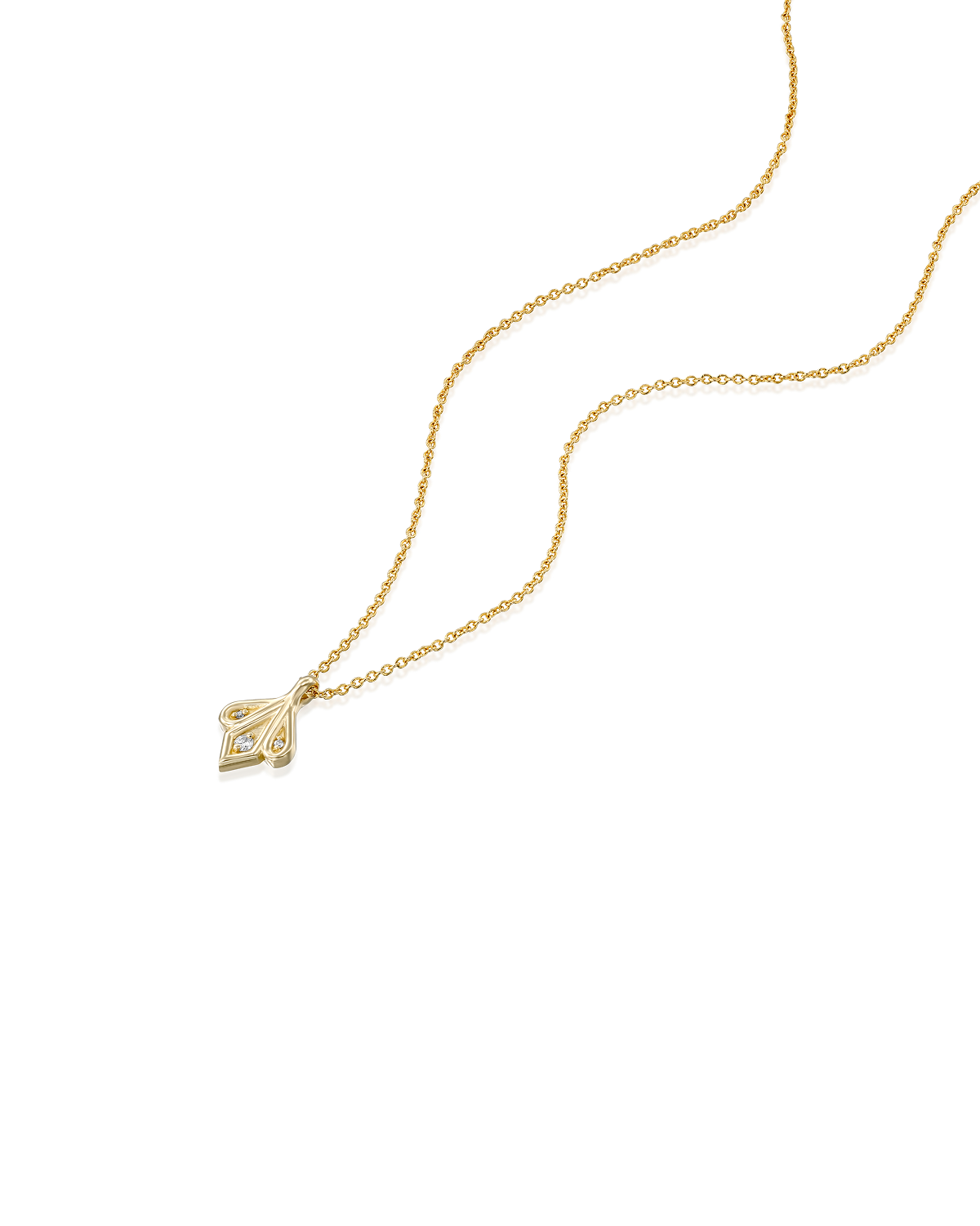 Roza Necklace White Diamonds