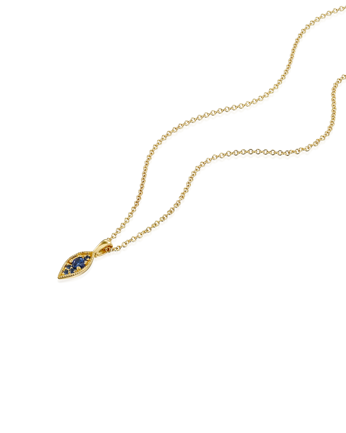 Jane Gold Necklace Sapphire