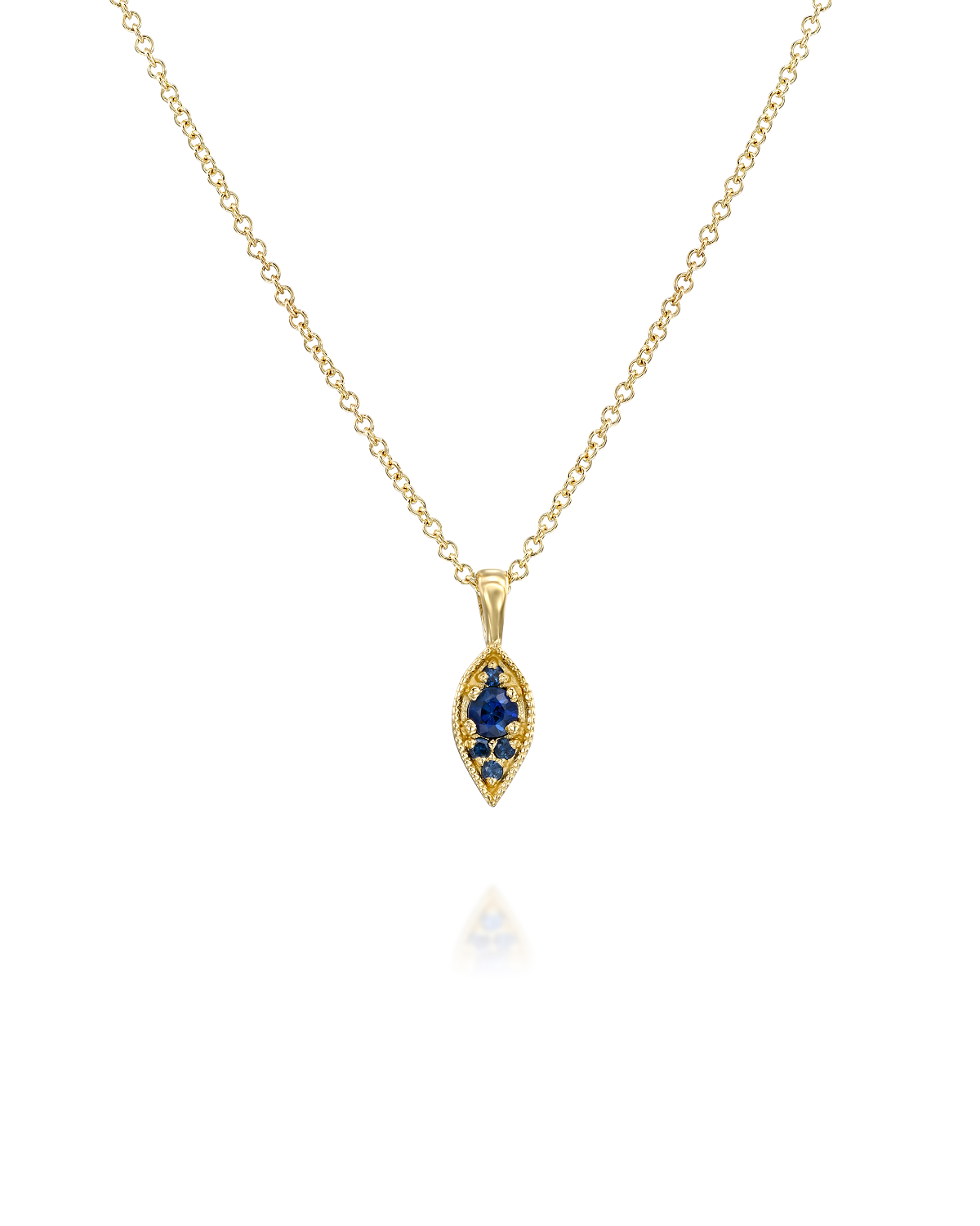 Jane Gold Necklace Sapphire