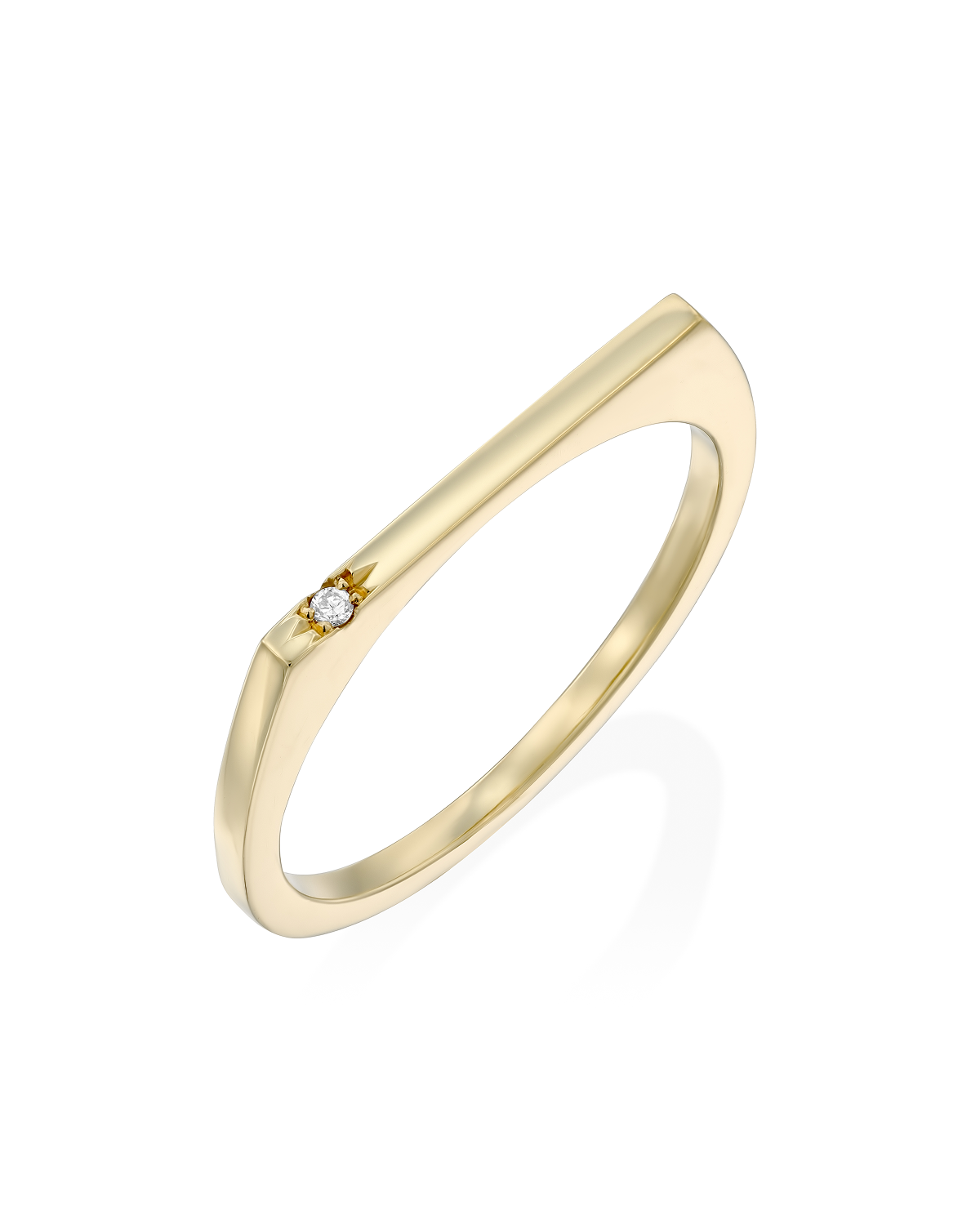 Miranda Gold Ring white Diamond
