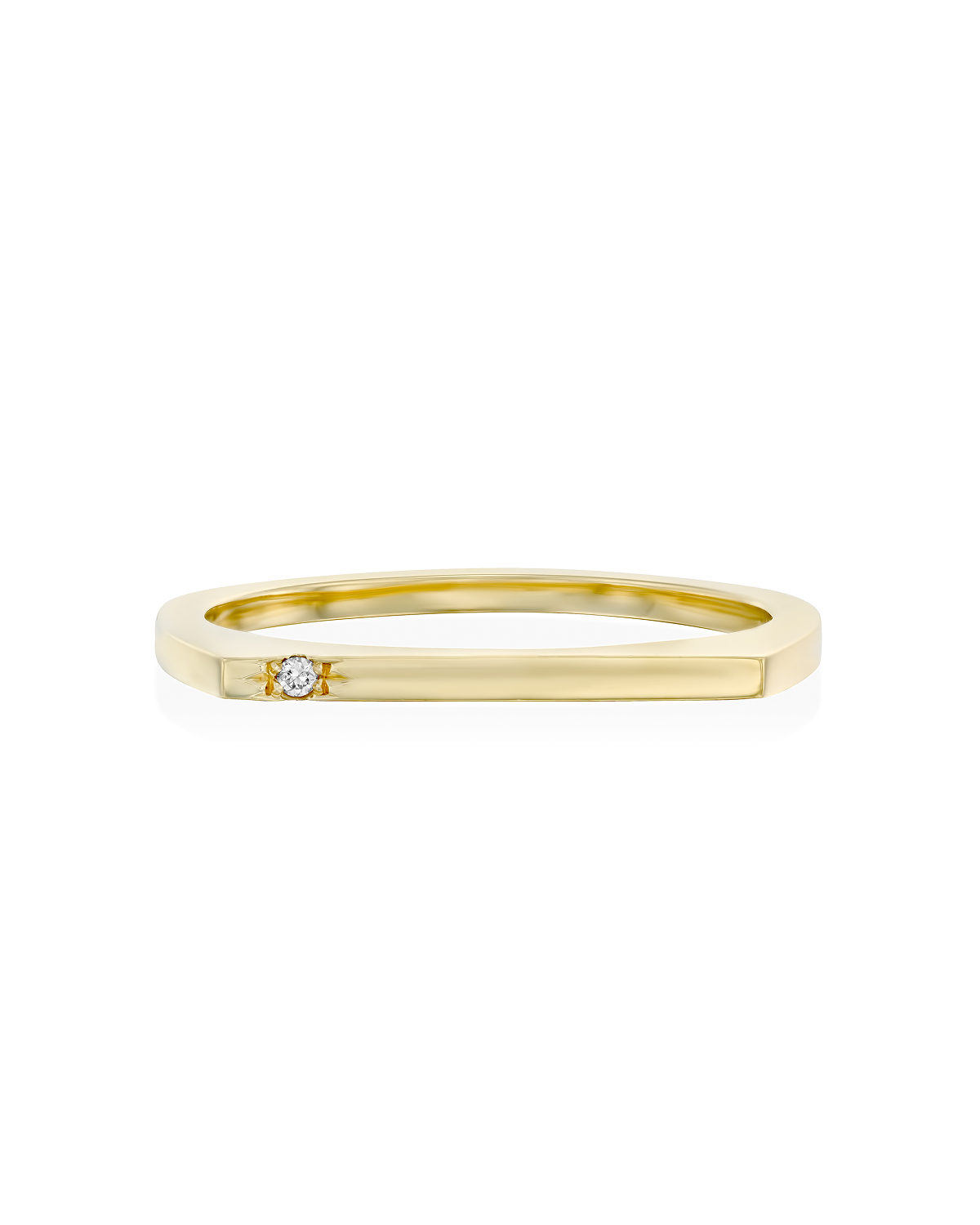 Miranda Gold Ring white Diamond
