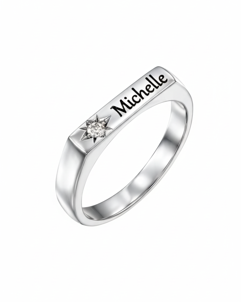 Charlotte White Diamond & Engraving