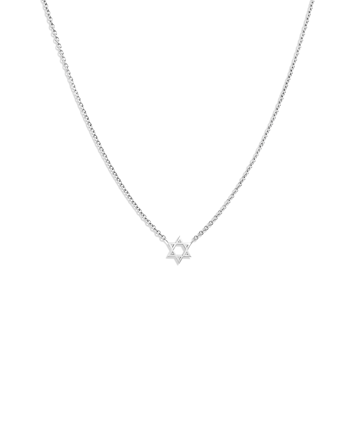 Classic Star Of David Gold Necklace