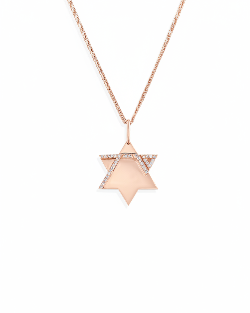 Heroism Star Of David Gold pendant With Diamonds (full)
