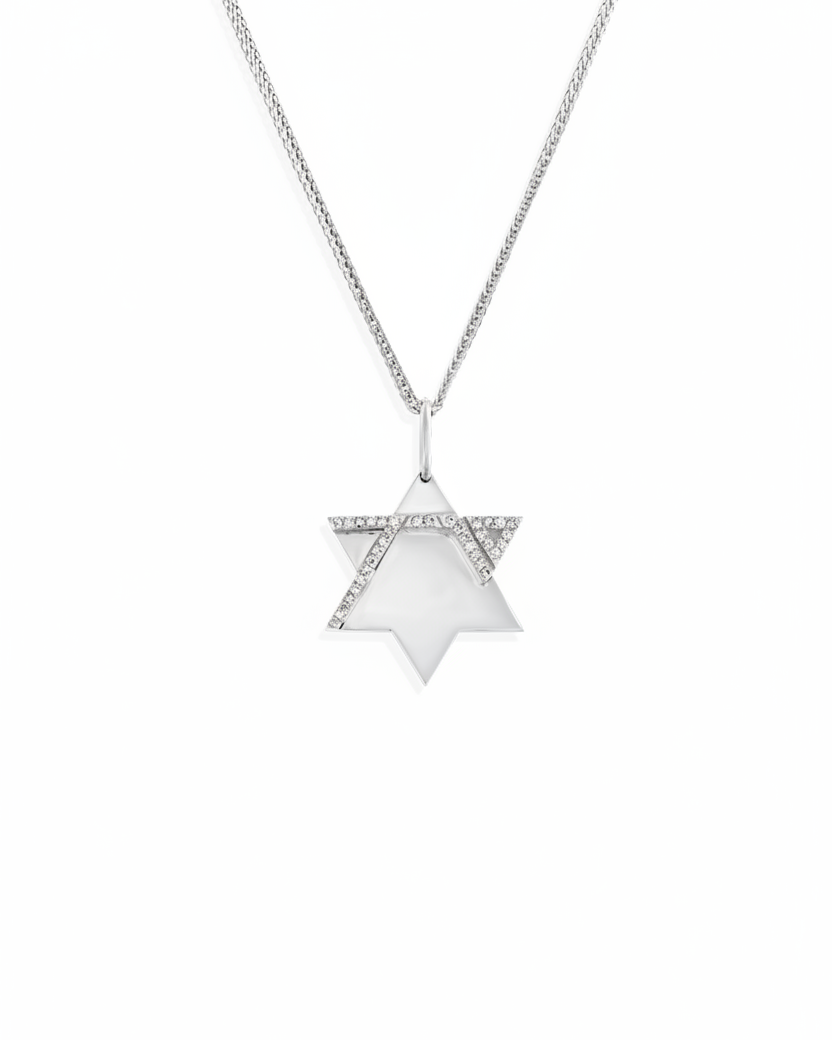 Heroism Star Of David Gold pendant With Diamonds (full)