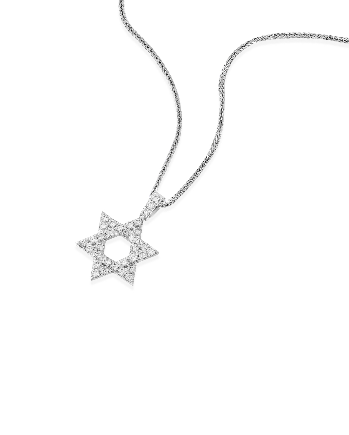 Yehoshua Star Of David Gold pendant With White Diamonds