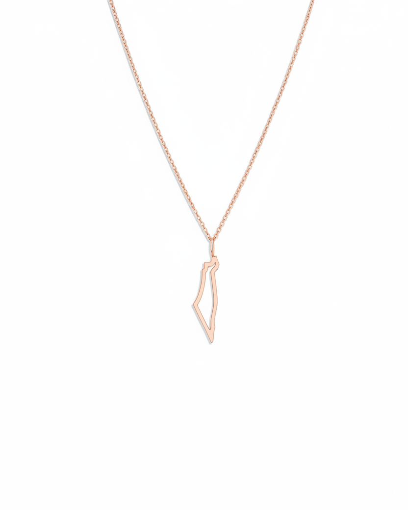 Israel Frame Gold pendant