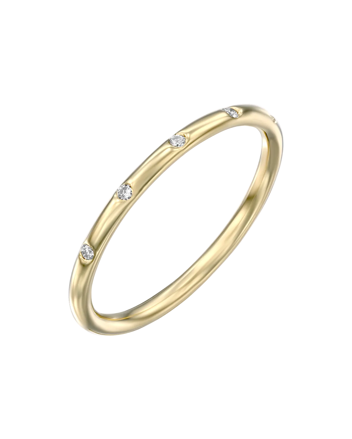 Donna Ring five White Diamonds