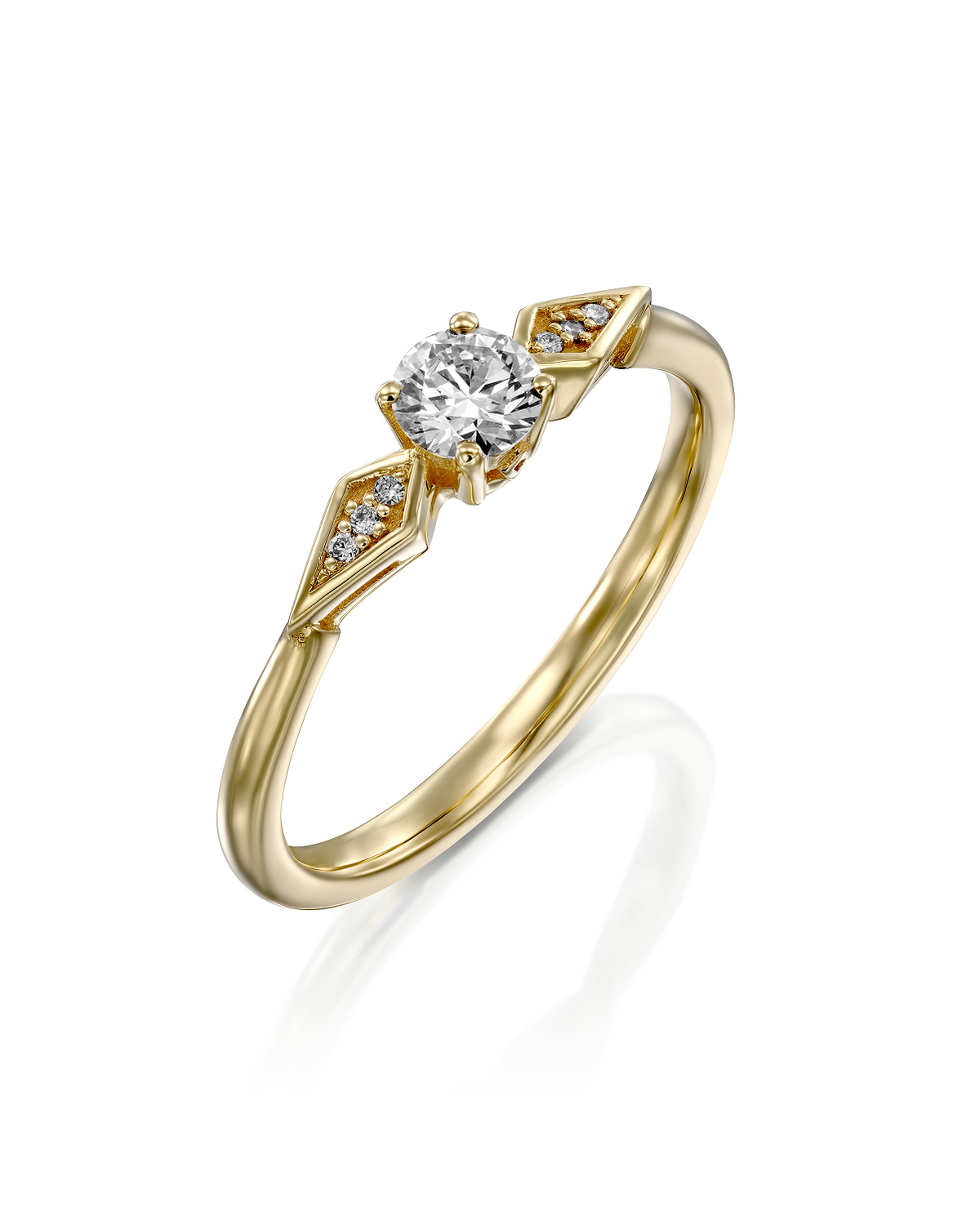 Emily Ring White Diamonds - 4mm