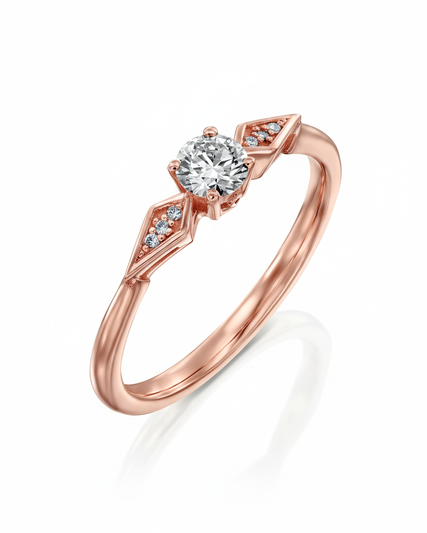 Emily Ring White Diamonds - 4mm