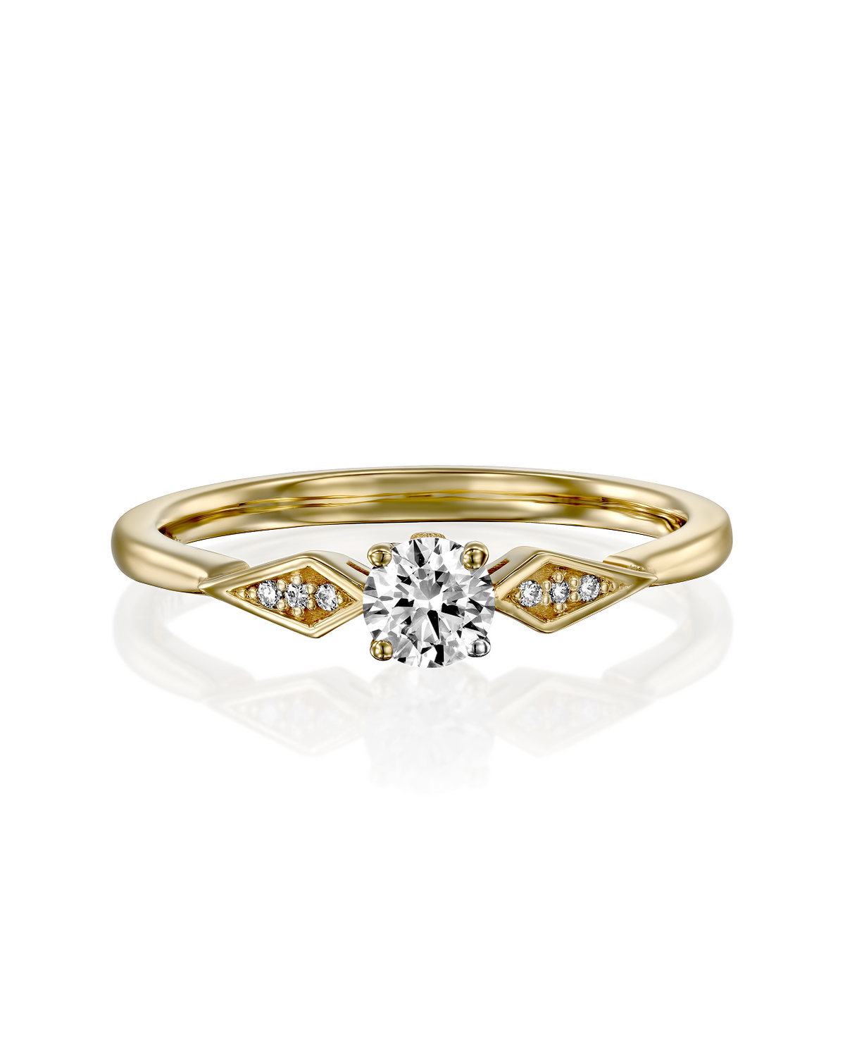Emily Ring White Diamonds - 4mm