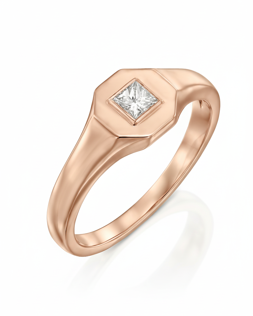 Taylor Gold Ring White Princess Diamond