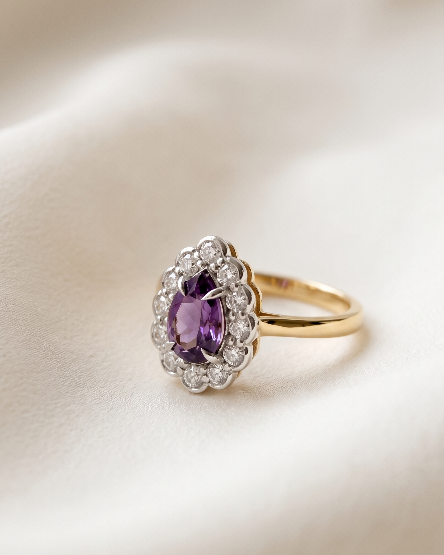 Marie Antoinette Ring With Amethyst