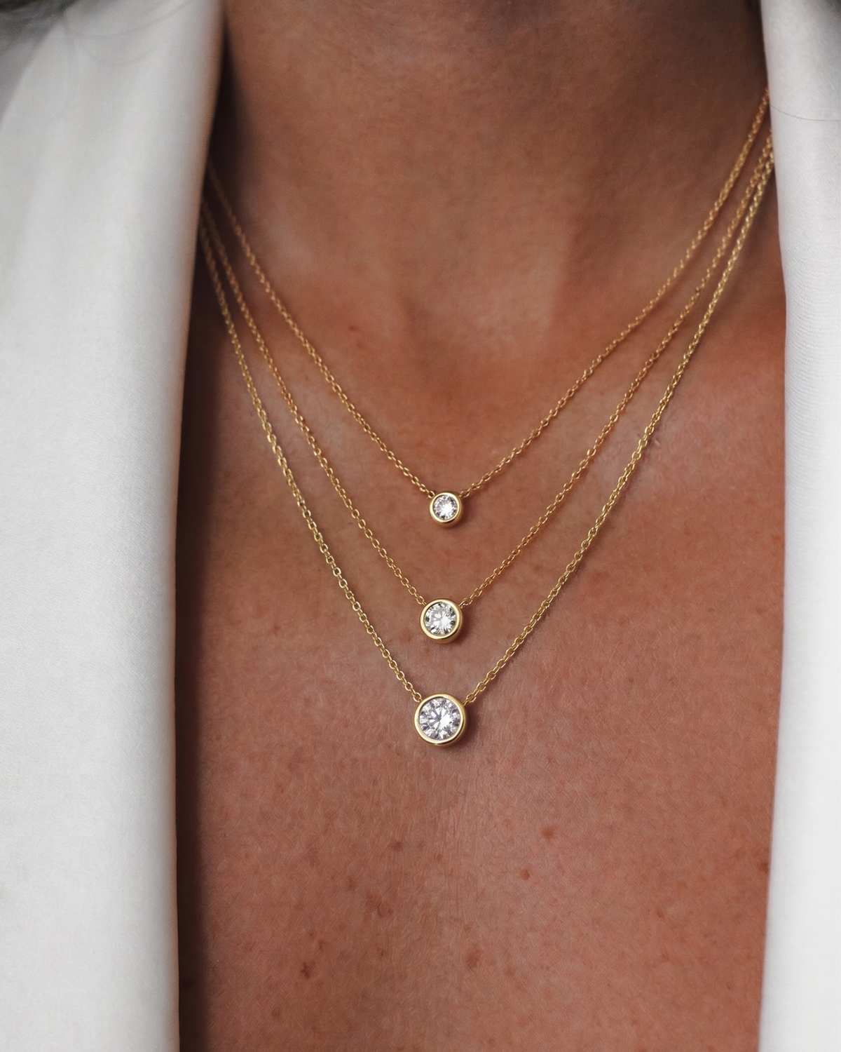 Margarita Necklace White Diamond