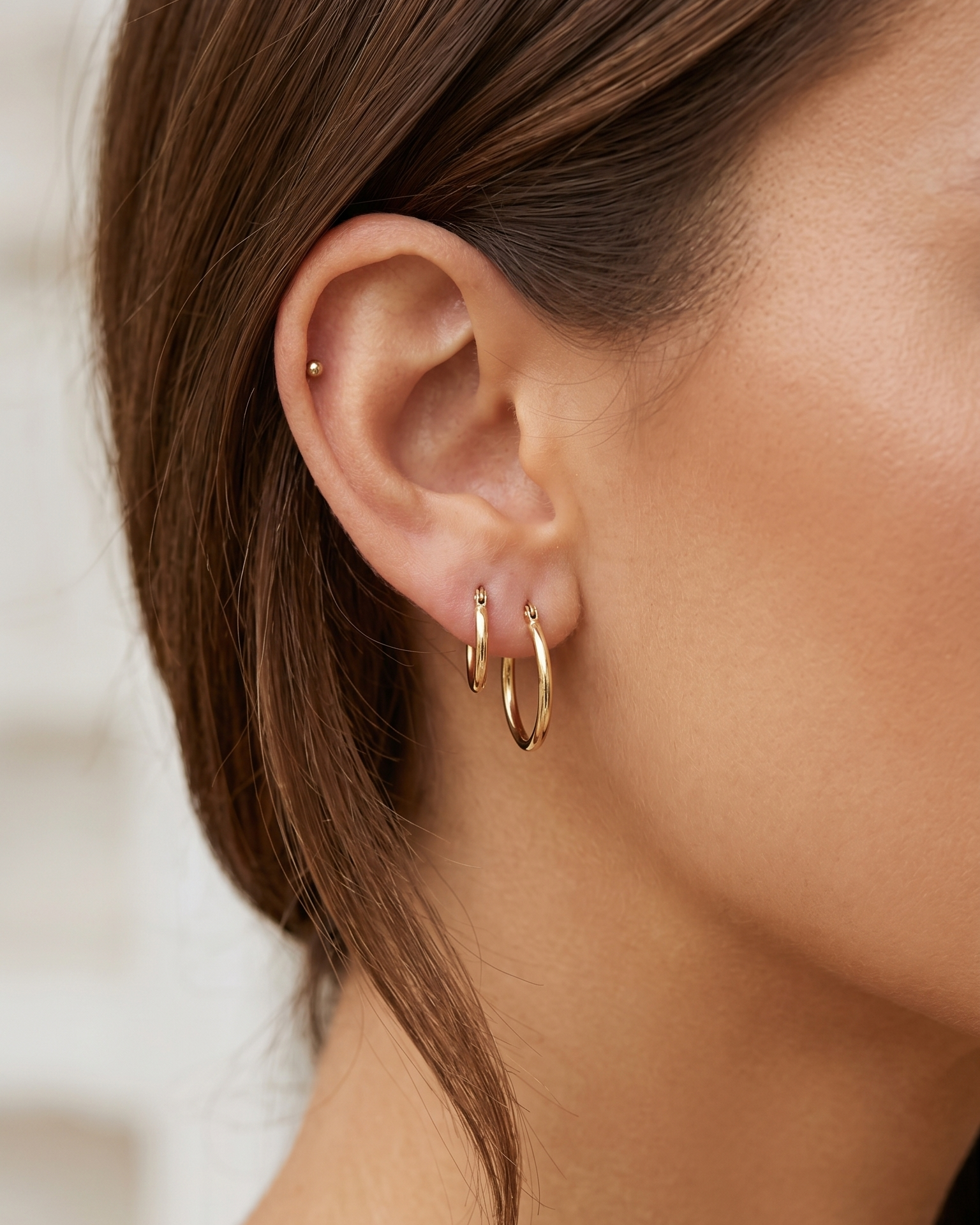 Whitney Gold Hoop Earring