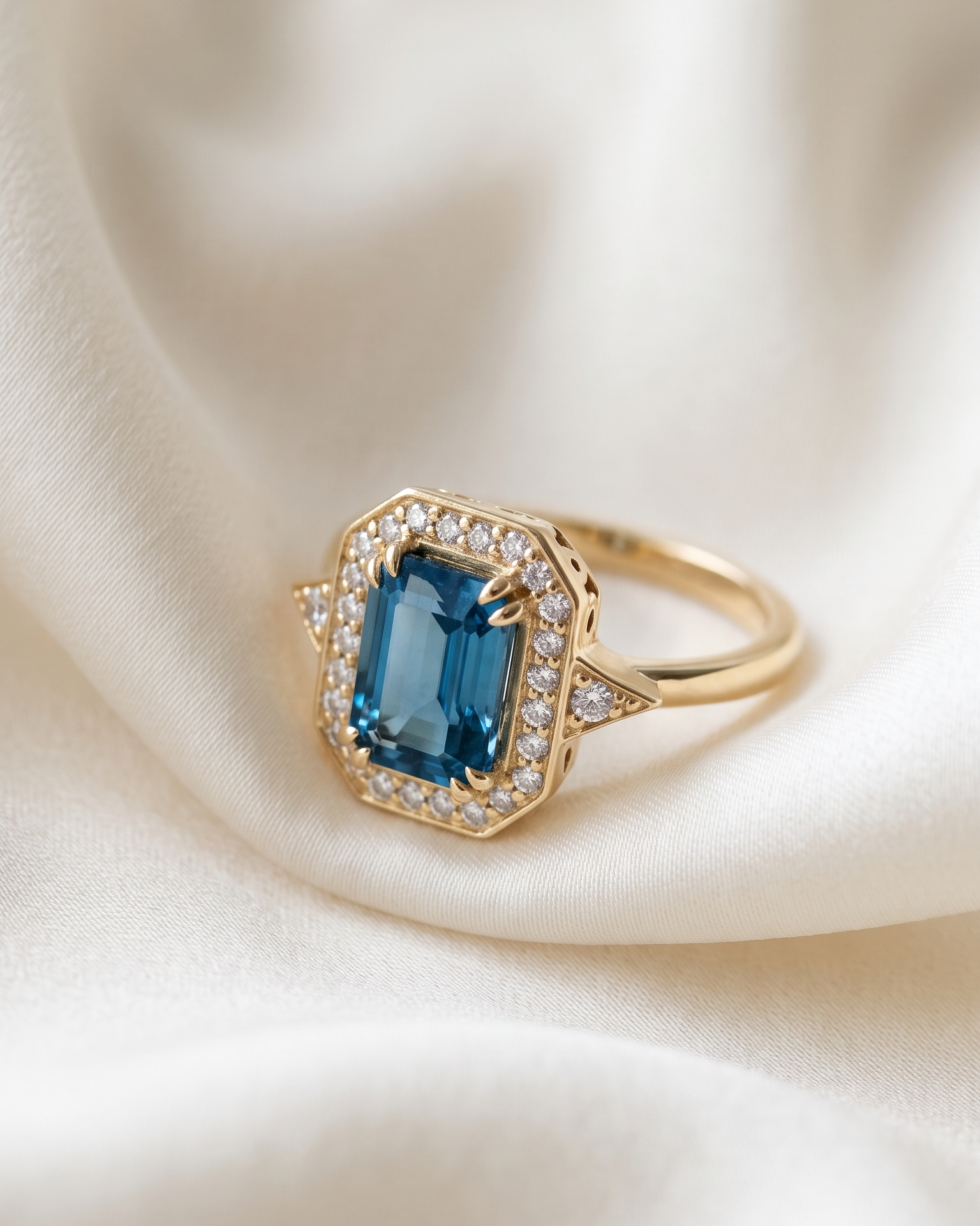 Katerina Ring With Blue Topaz