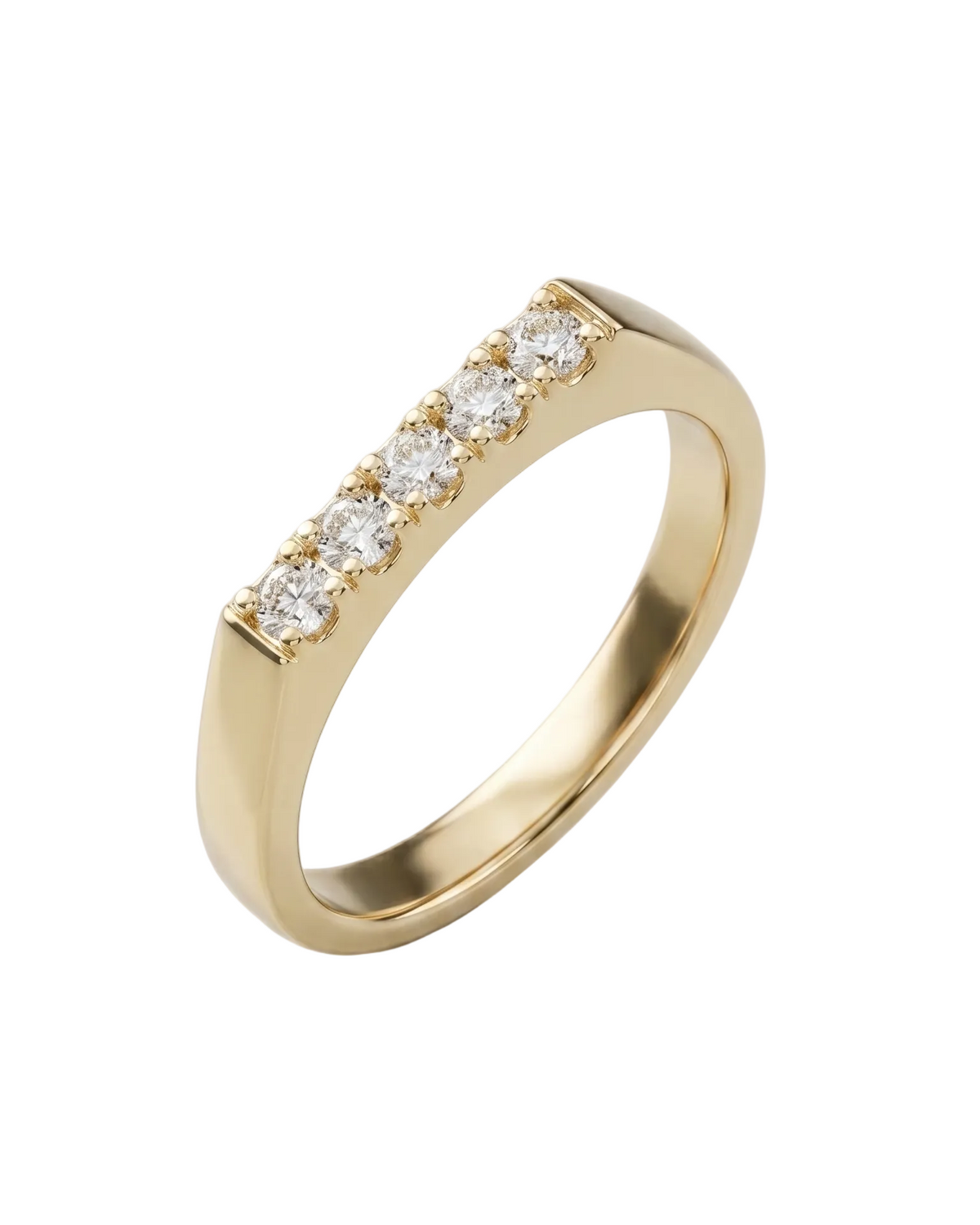 Samantha Gold Ring White Diamonds