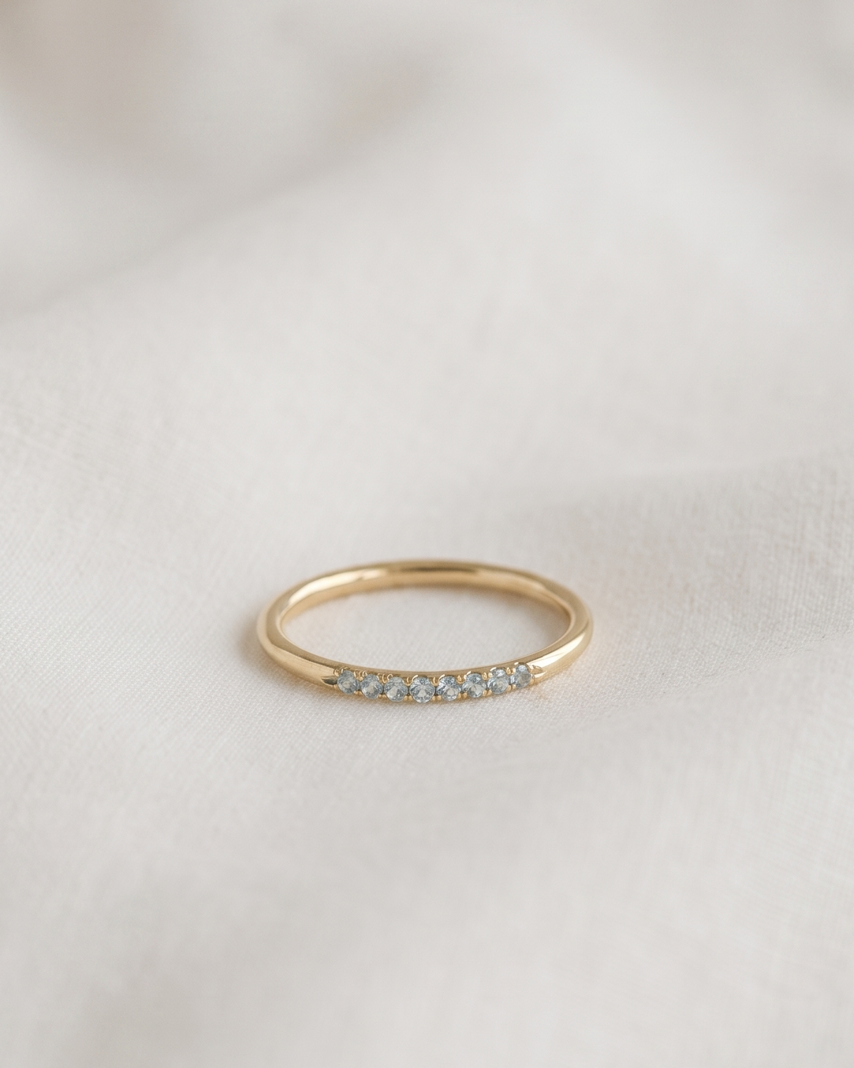 Kelly ring with Blue Topaz - Swiss