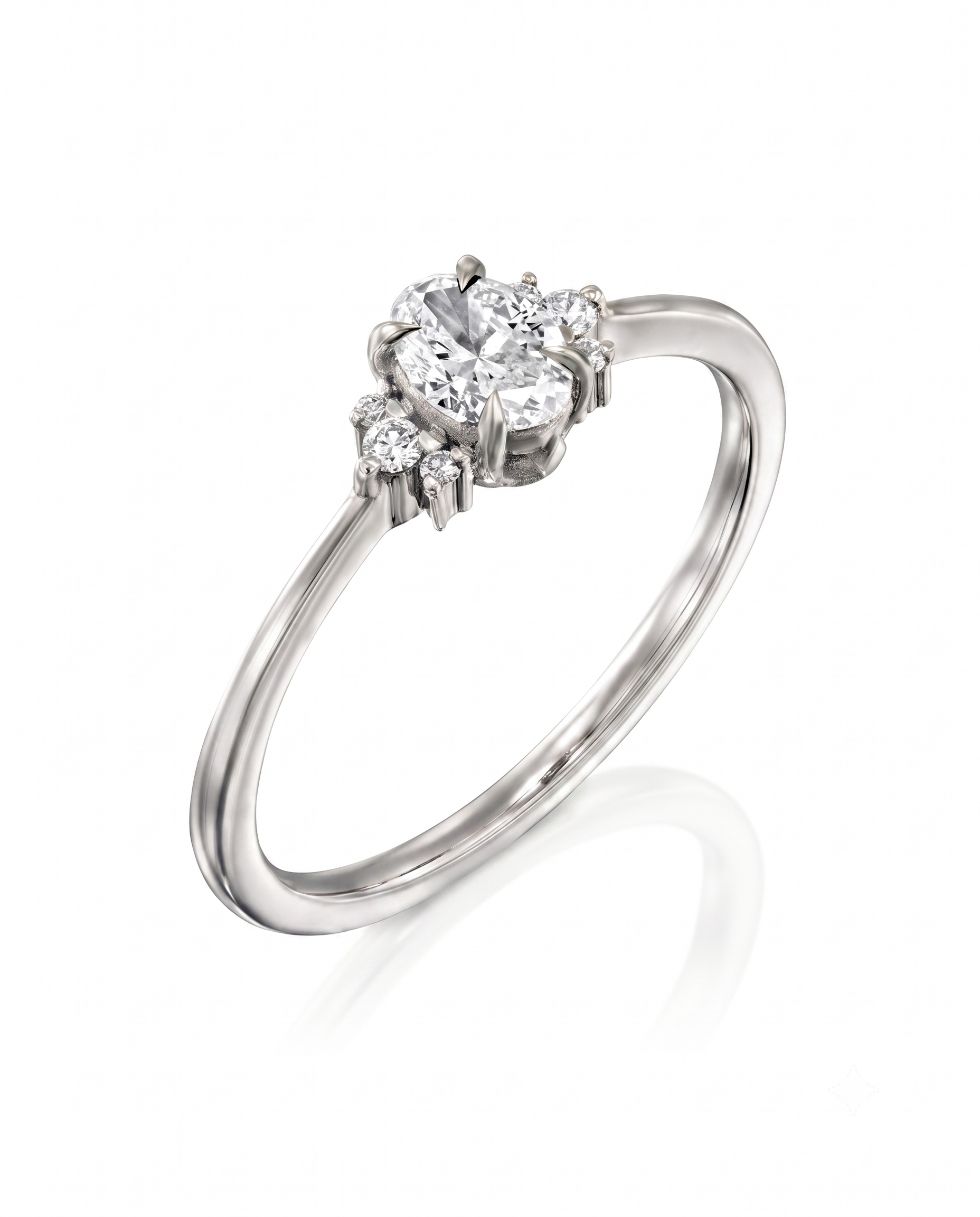 Ella Ring White Diamonds