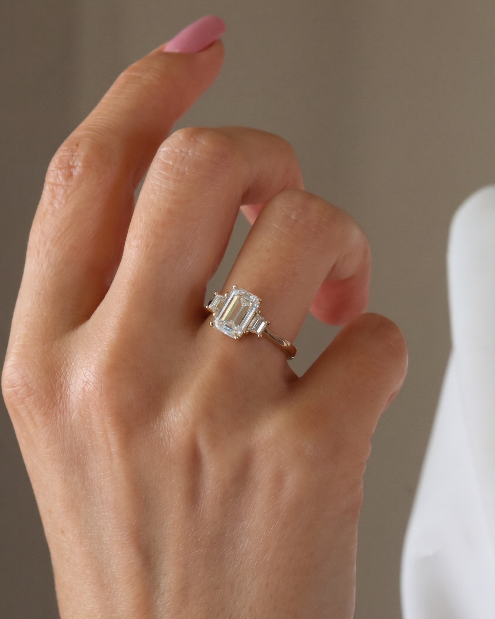 Olivia ring With White Lab Diamonds