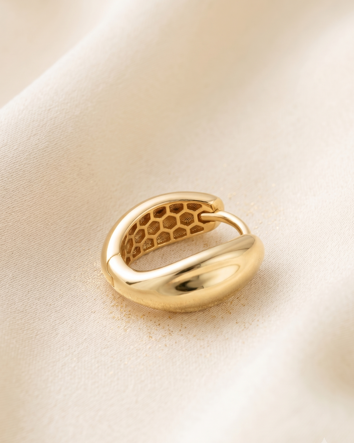 Denis gold hoop earrings