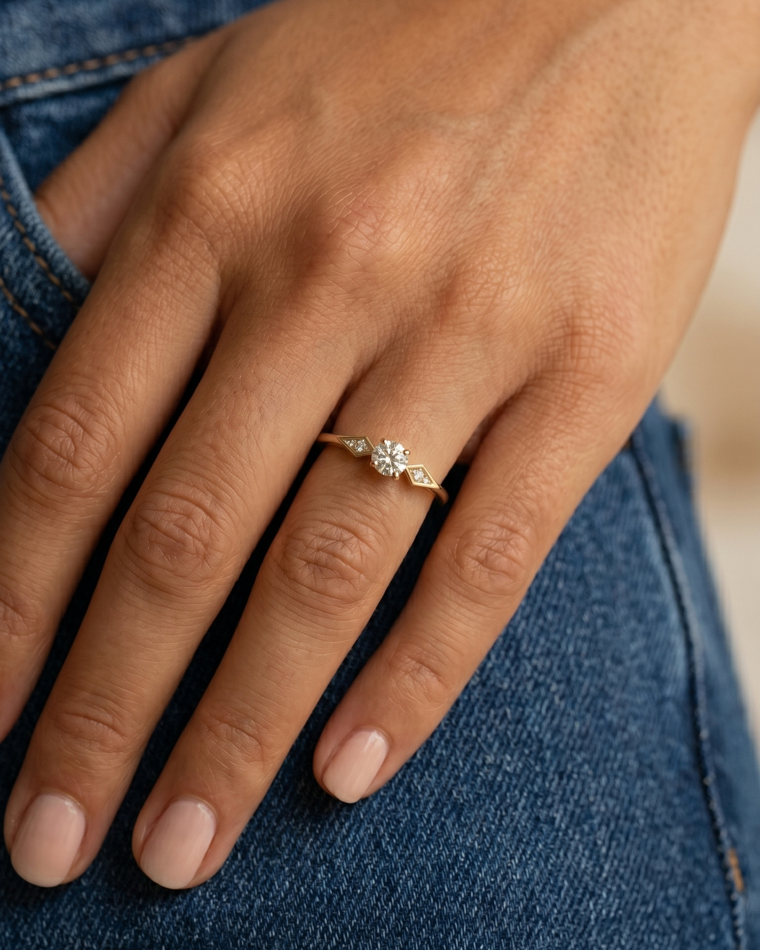 Emily Ring White Diamonds - 5mm