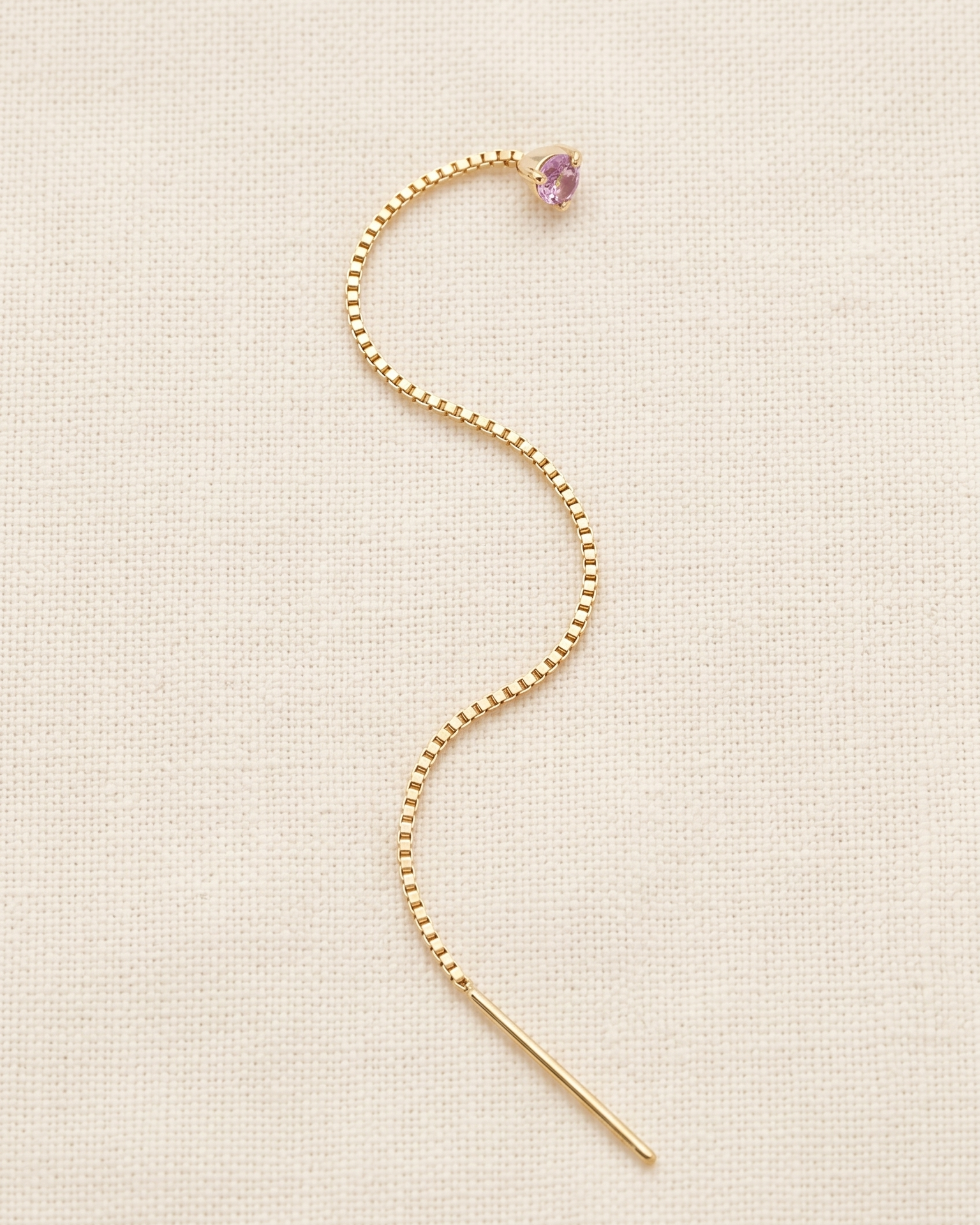 Noni Earring With pink Sapphire