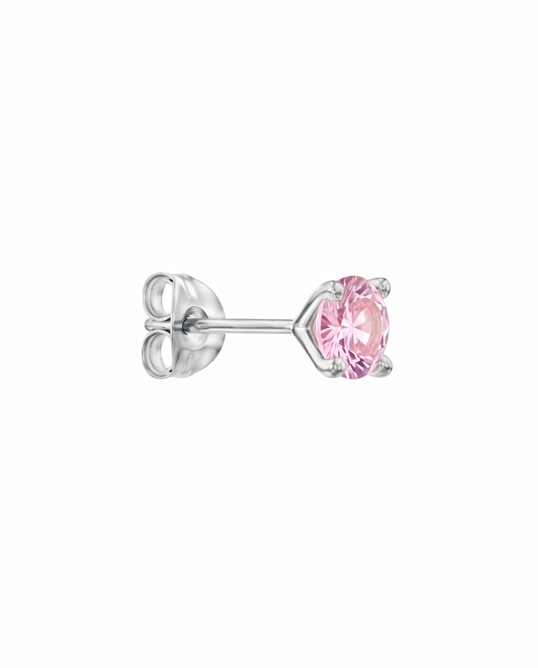 Martina Gold Earring 5mm pink sapphire
