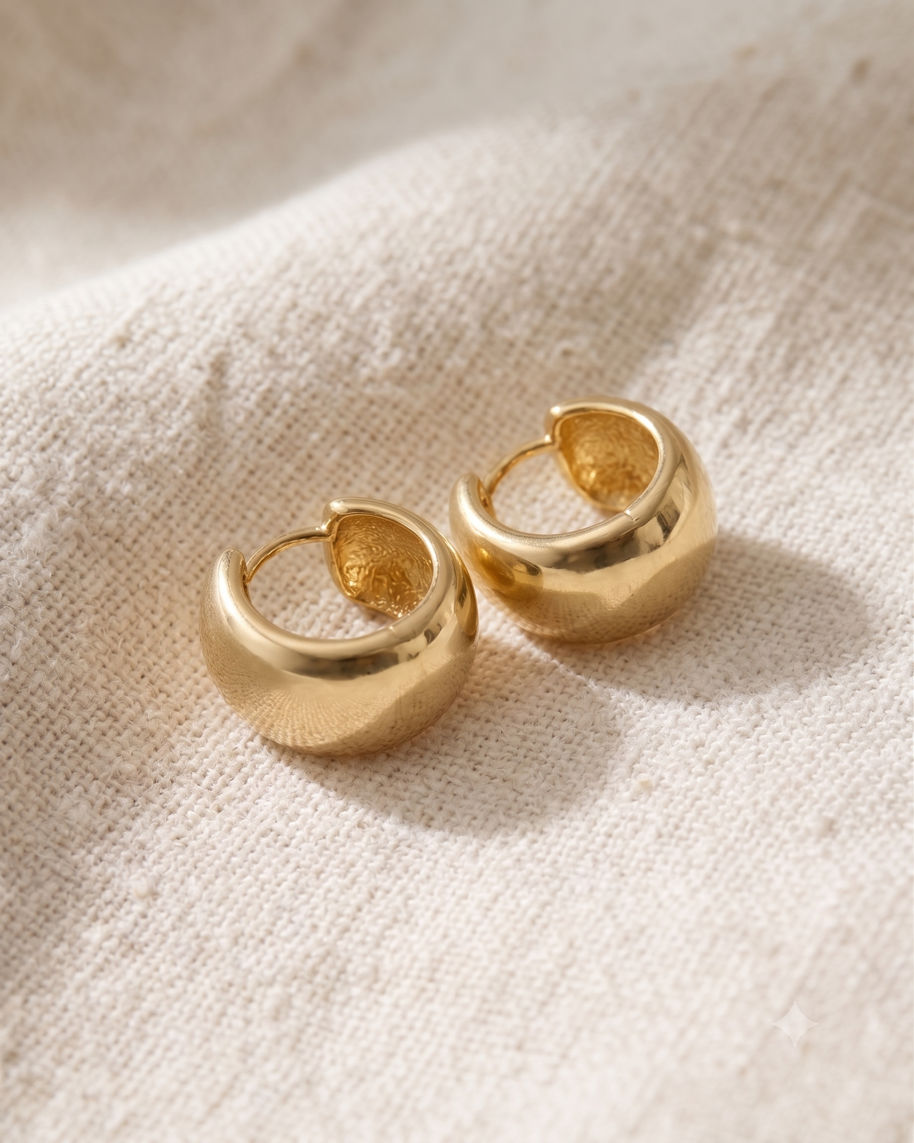 Chelsea gold hoop earrings