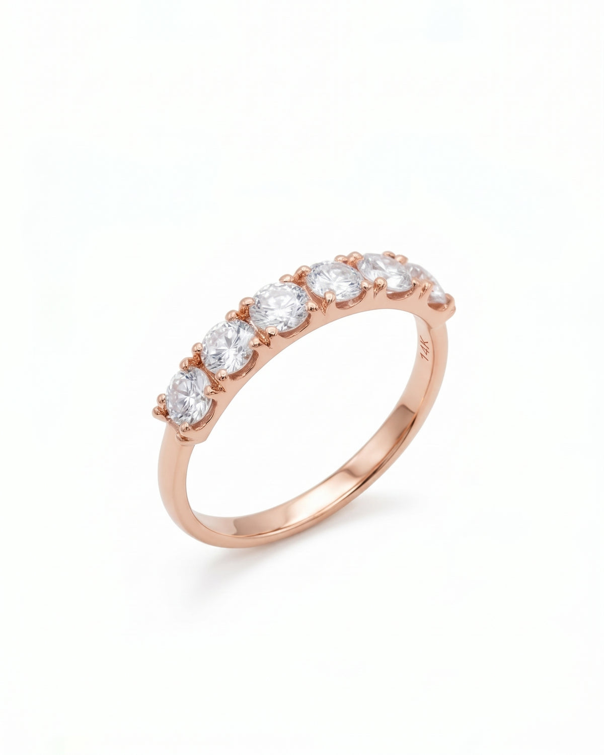 Large Candy Gold Ring White Diamonds