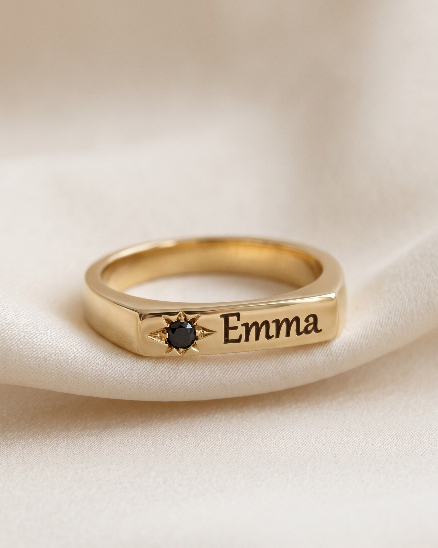 Charlotte Black Diamond & Engraving
