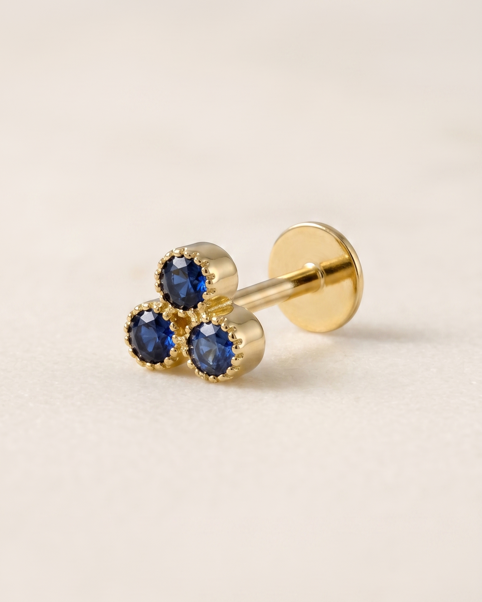 Henrietta Piercing Earring With Sapphires