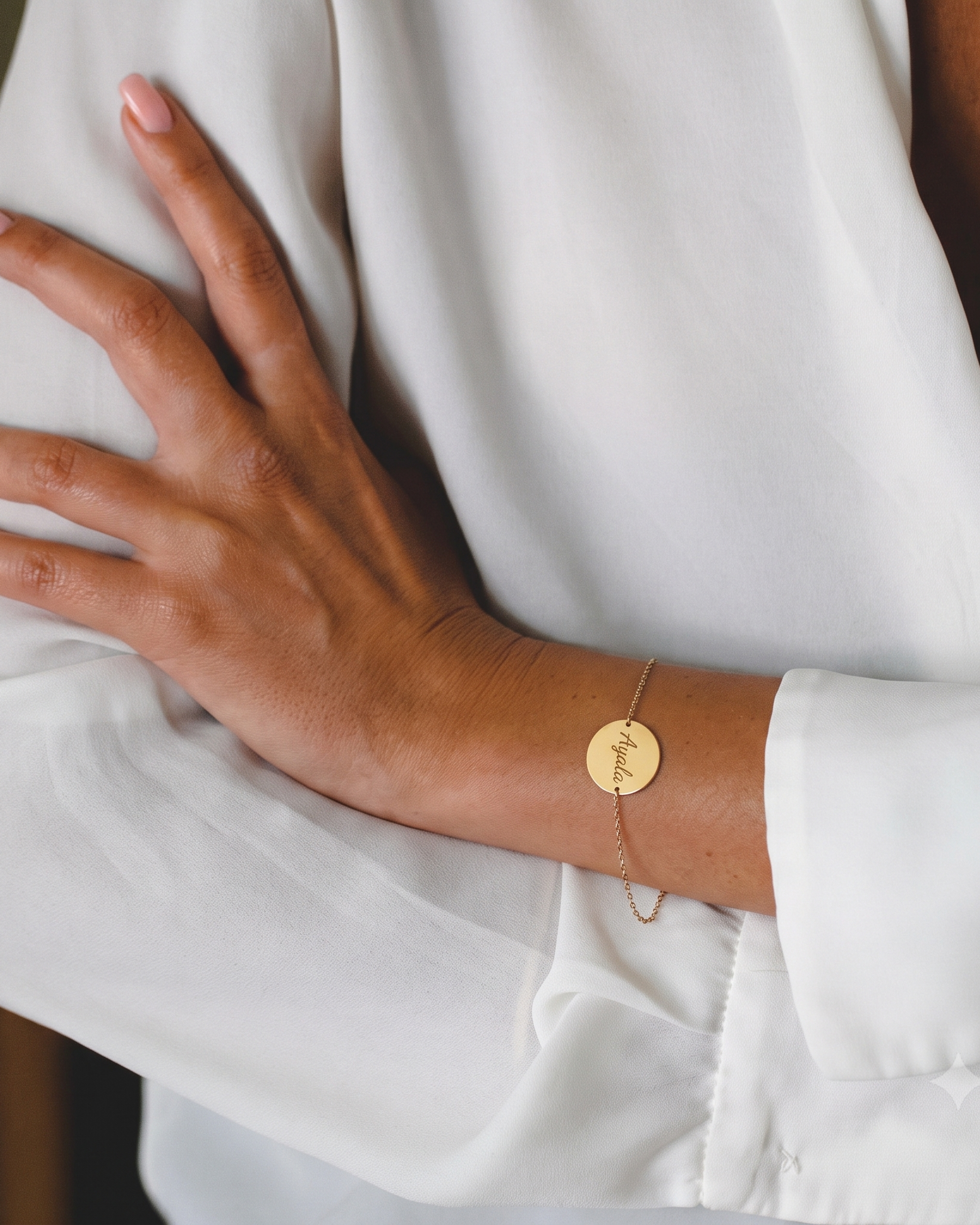 Chiara Gold Bracelet Engraving
