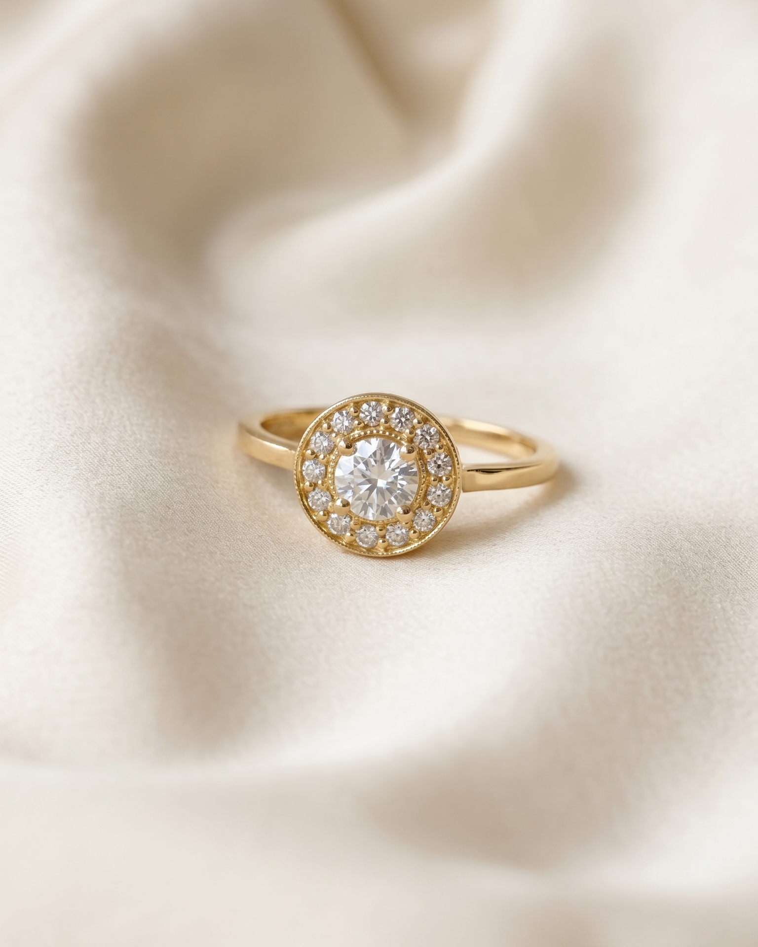 Bianca Gold Ring Diamonds