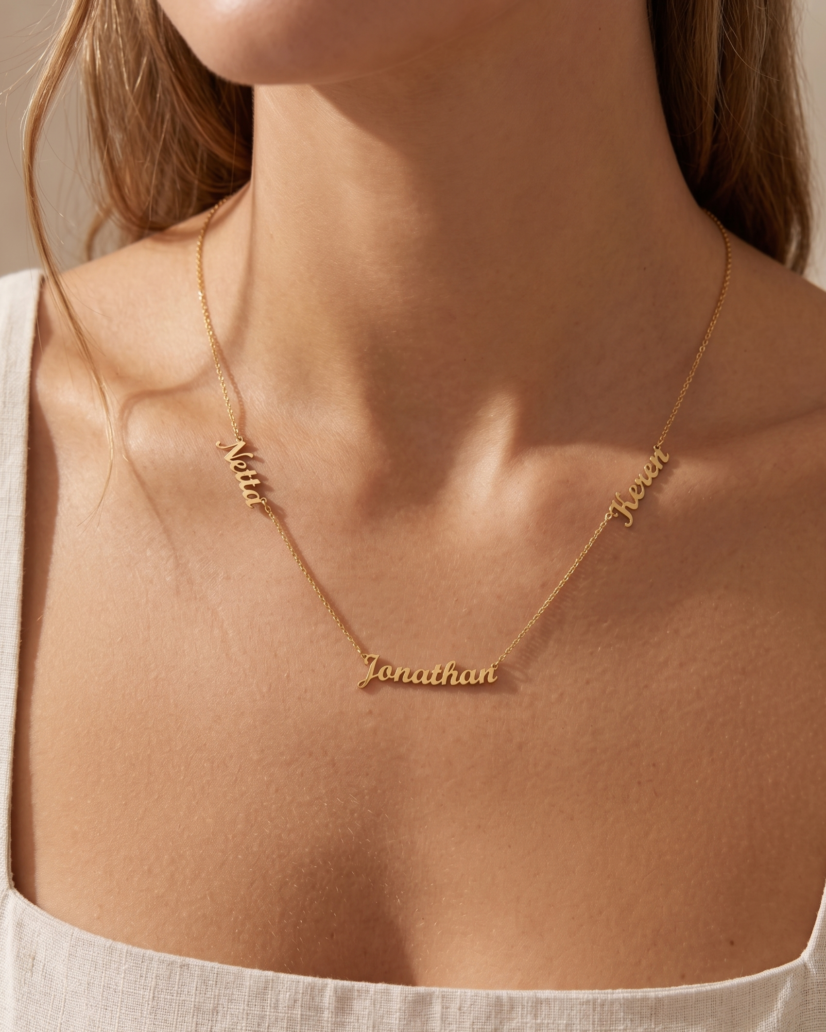3 Names necklace