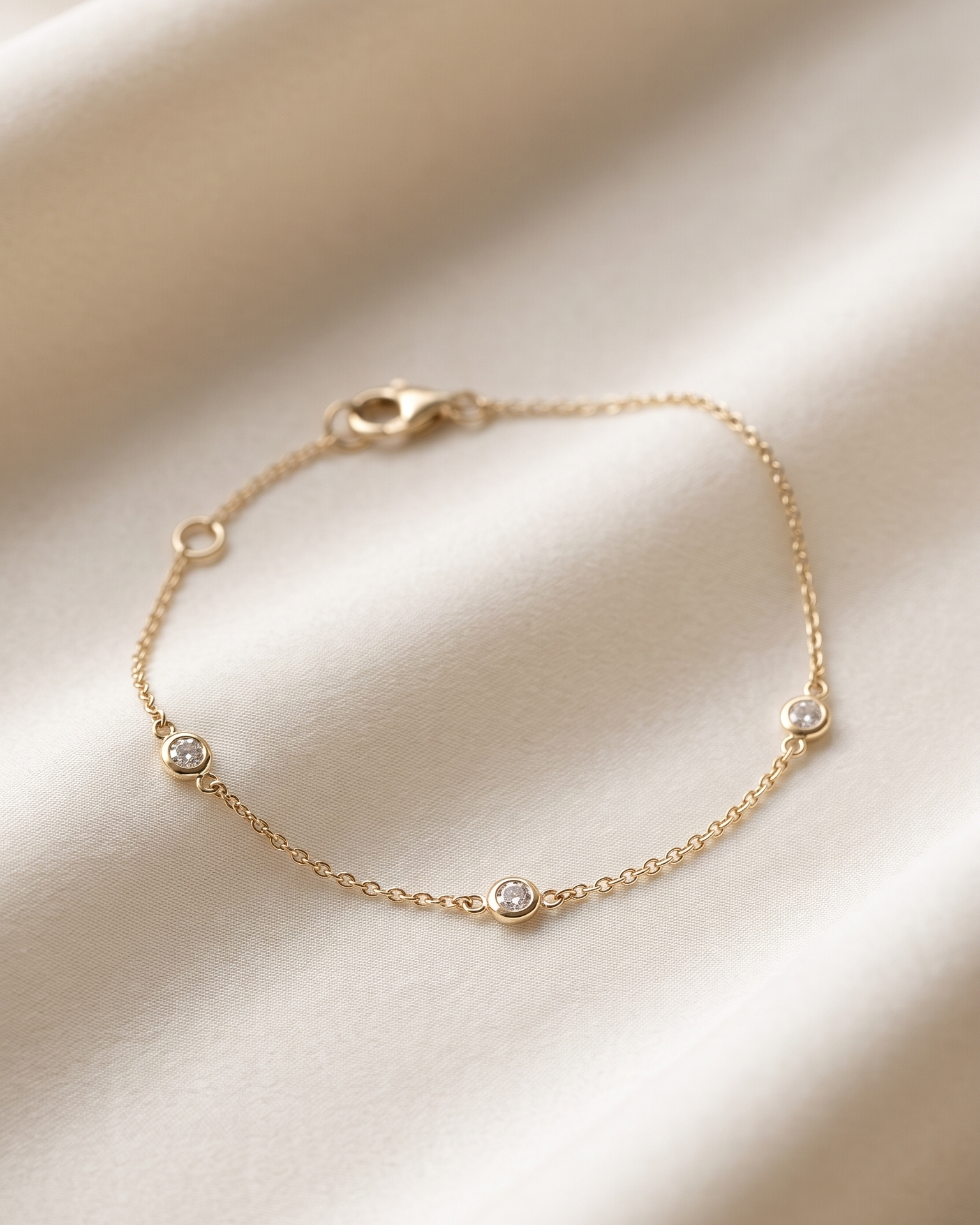 Alex Gold Bracelet White Diamonds