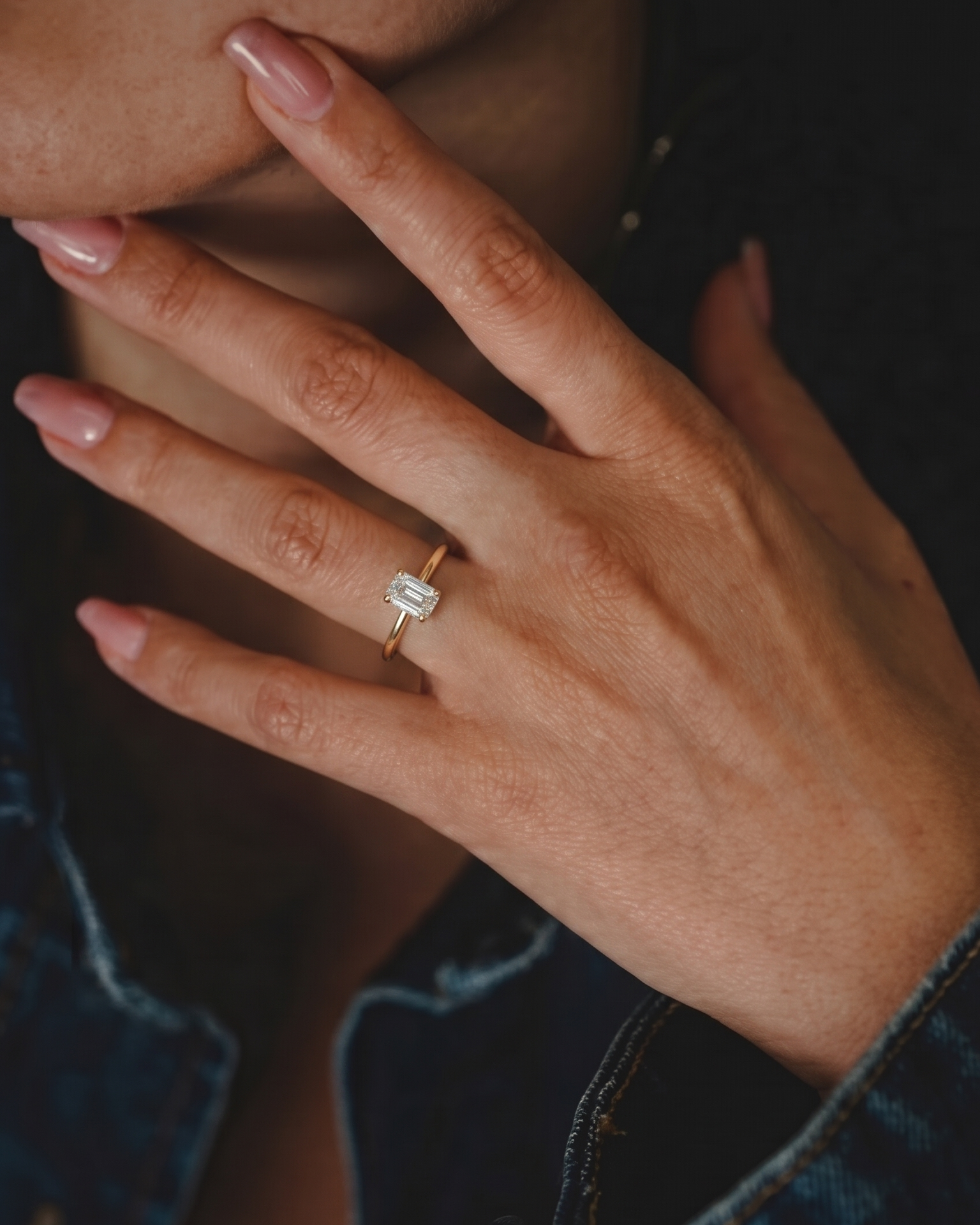Hepburn Ring Lab diamond