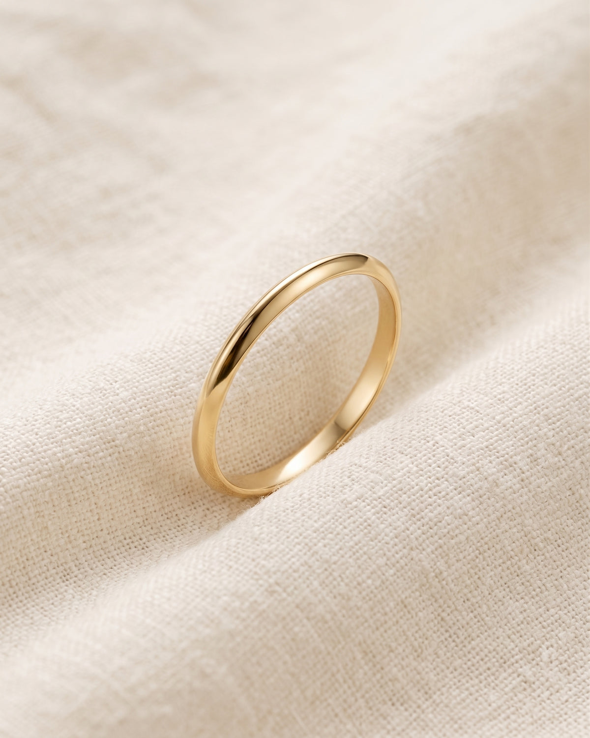 Jodie Gold Wedding Band - 2mm