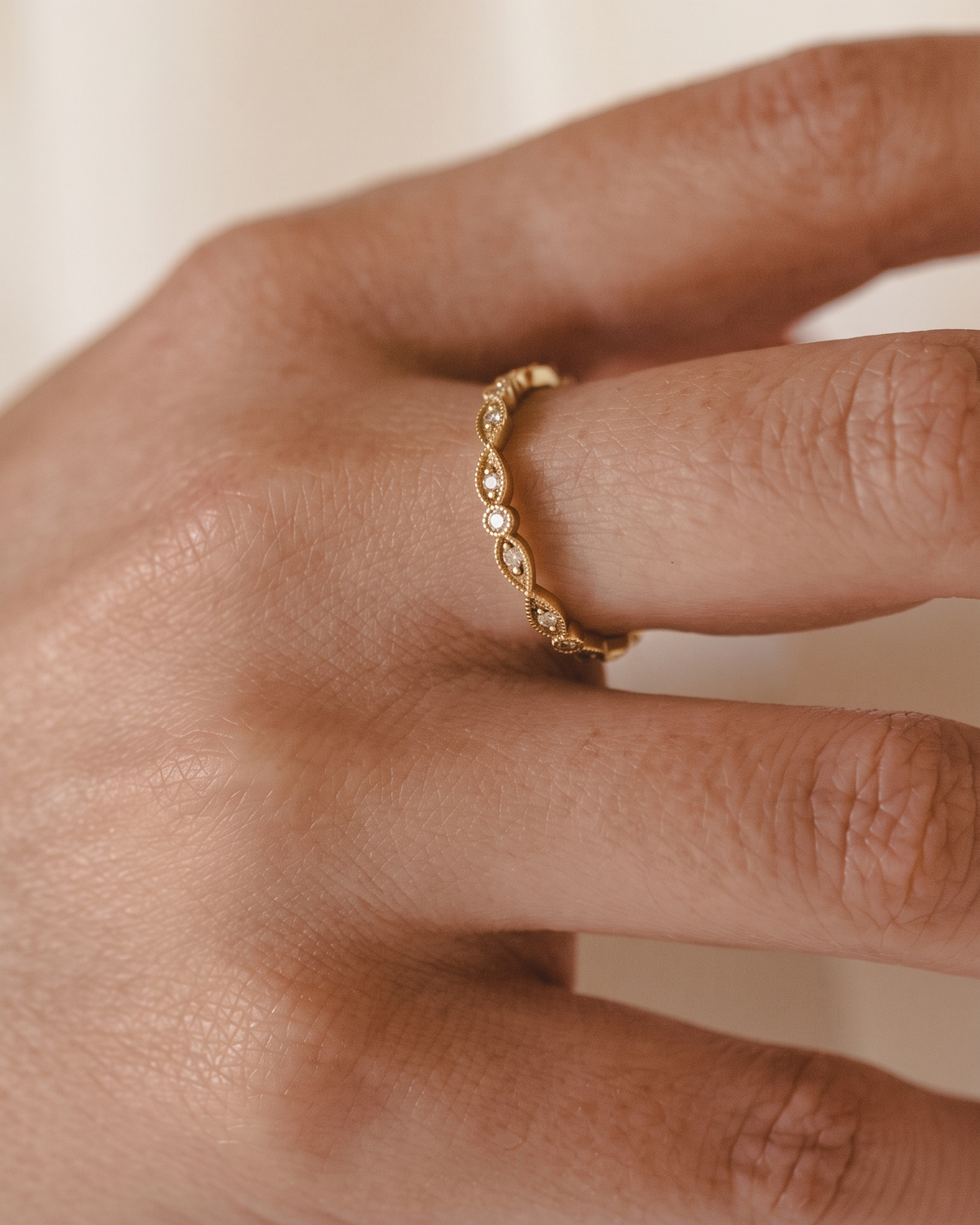 Isabelle Gold Ring Diamonds