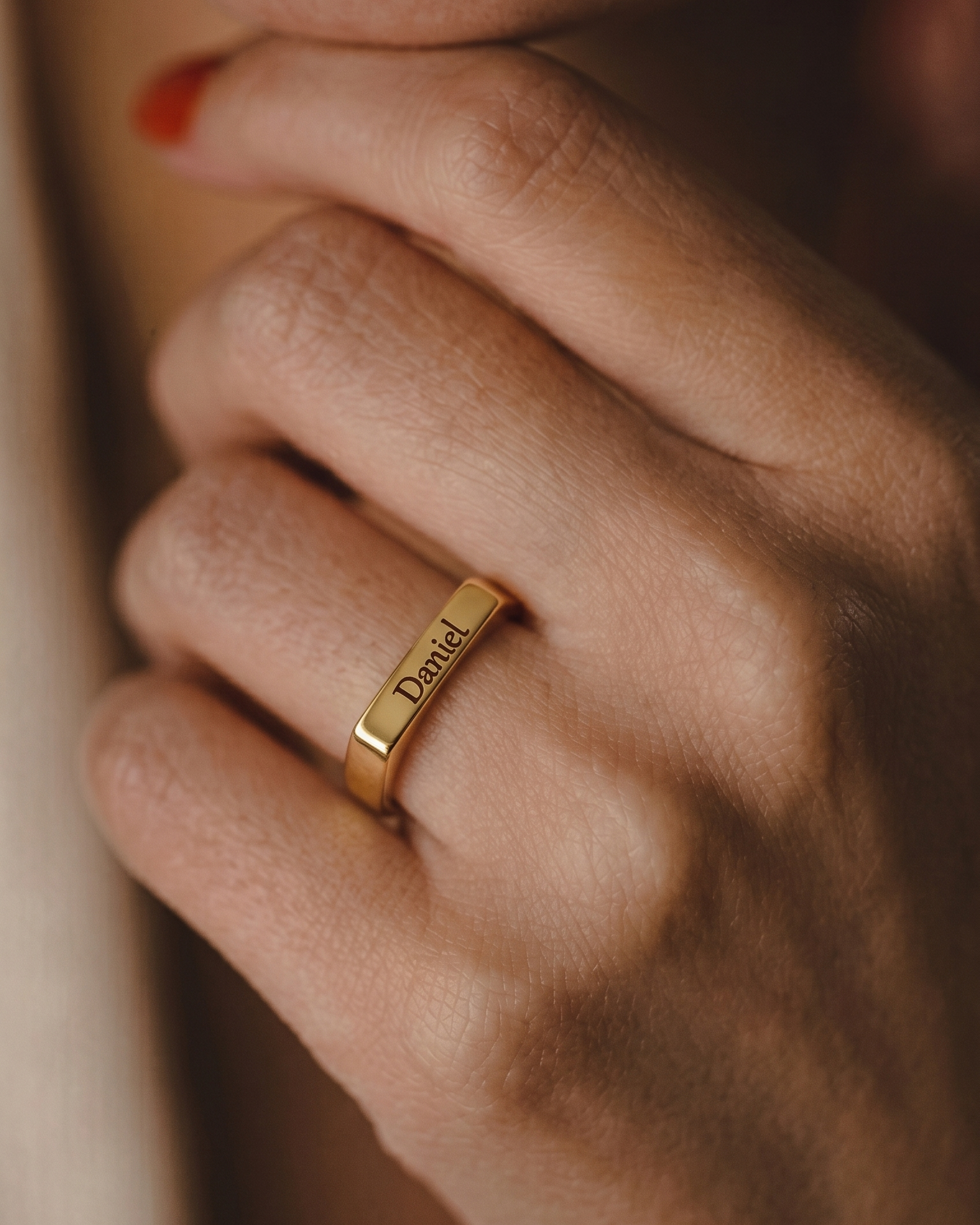 Charlotte Gold Ring & Engraving