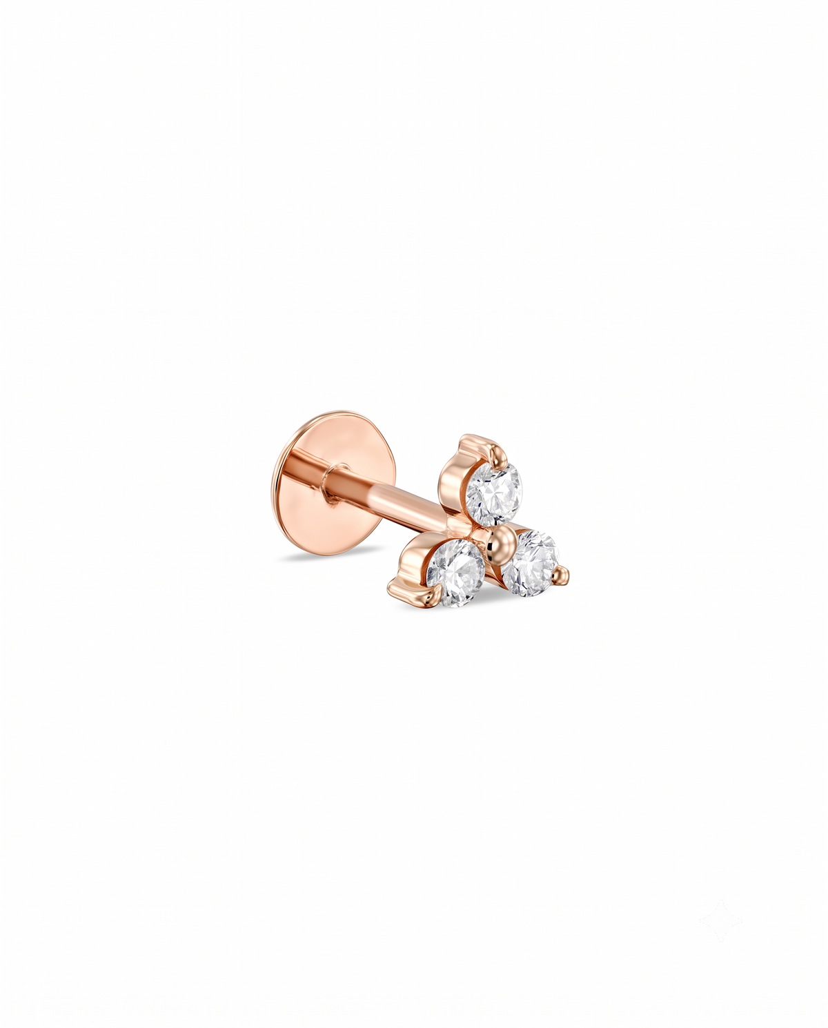 Grace Piercing Earring With White Diamonds
