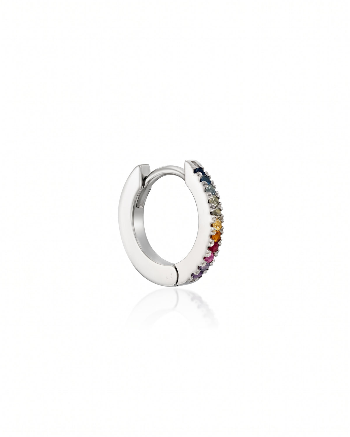 Khloé Medium Hoop Gold Earring rainbow