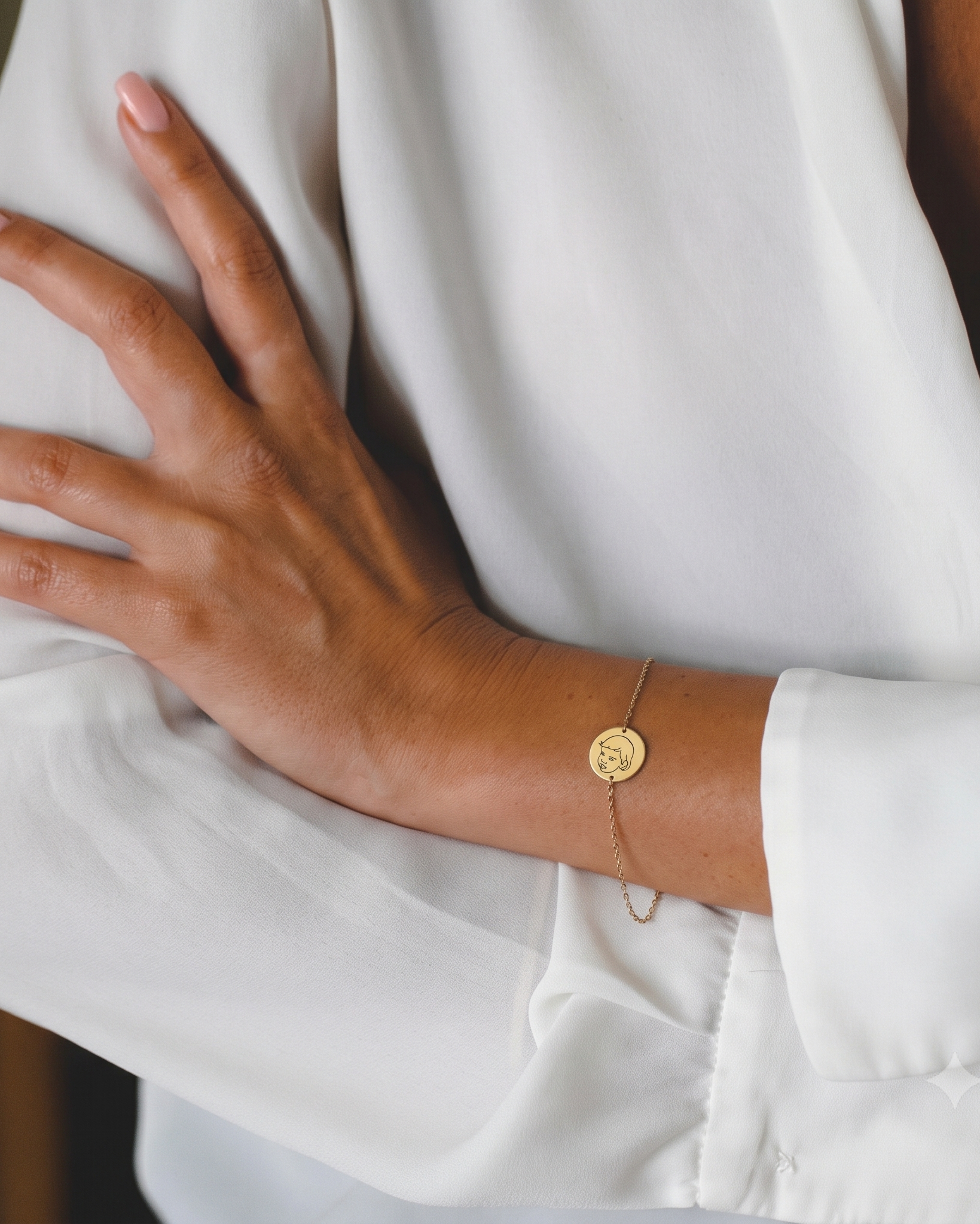 Chiara Gold Bracelet Engraving