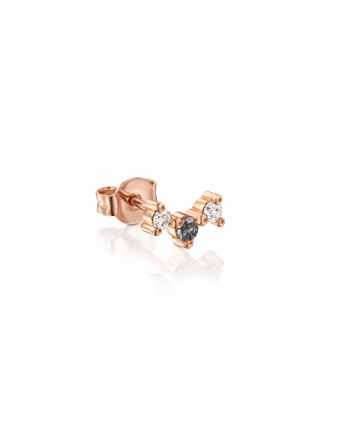 Frida White & Gray Diamond Earring