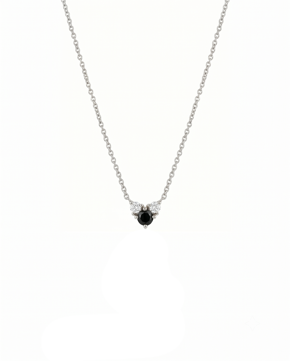 Tatiana Gold Necklace Black & White Diamonds
