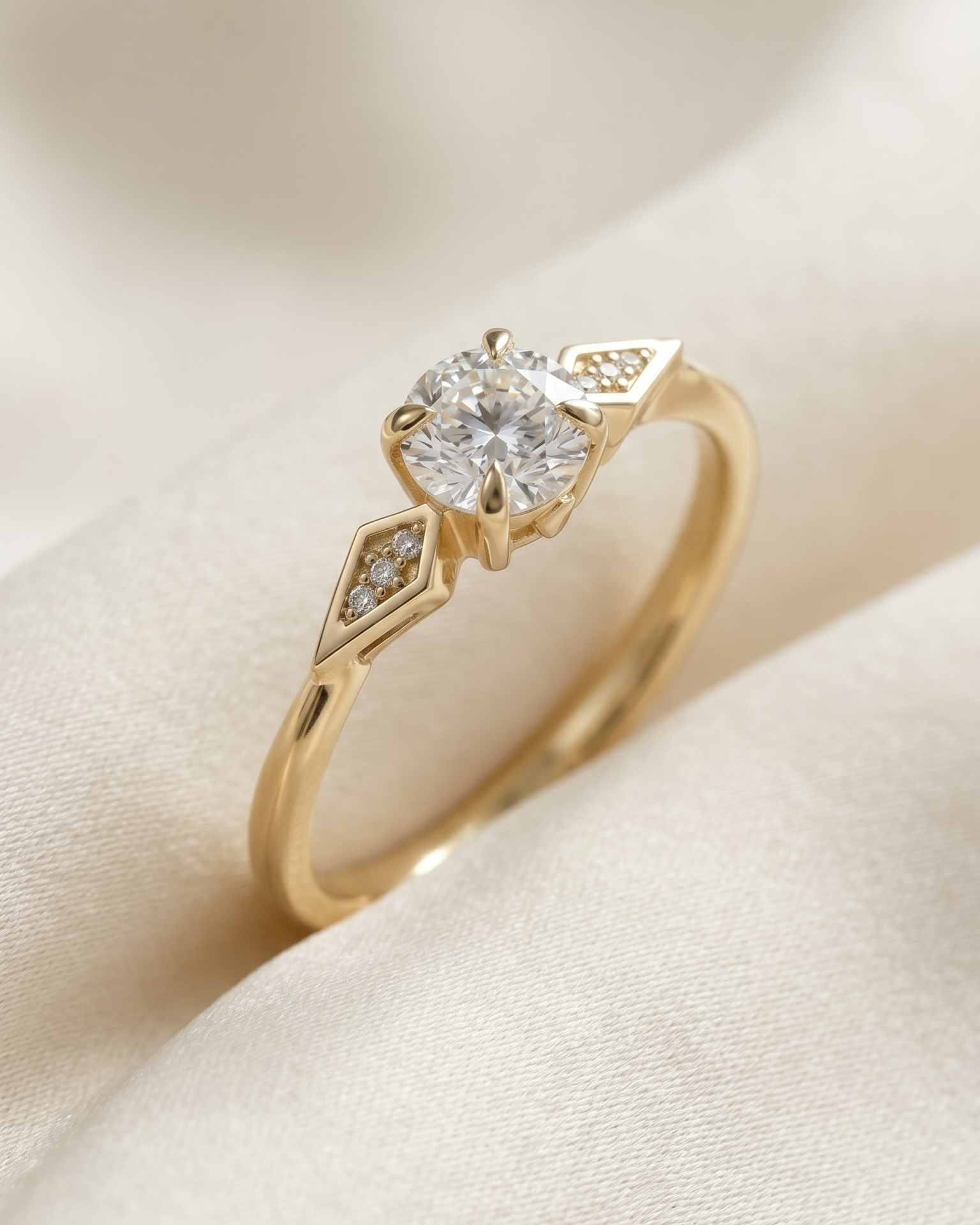 Emily Ring White Diamonds - 5mm