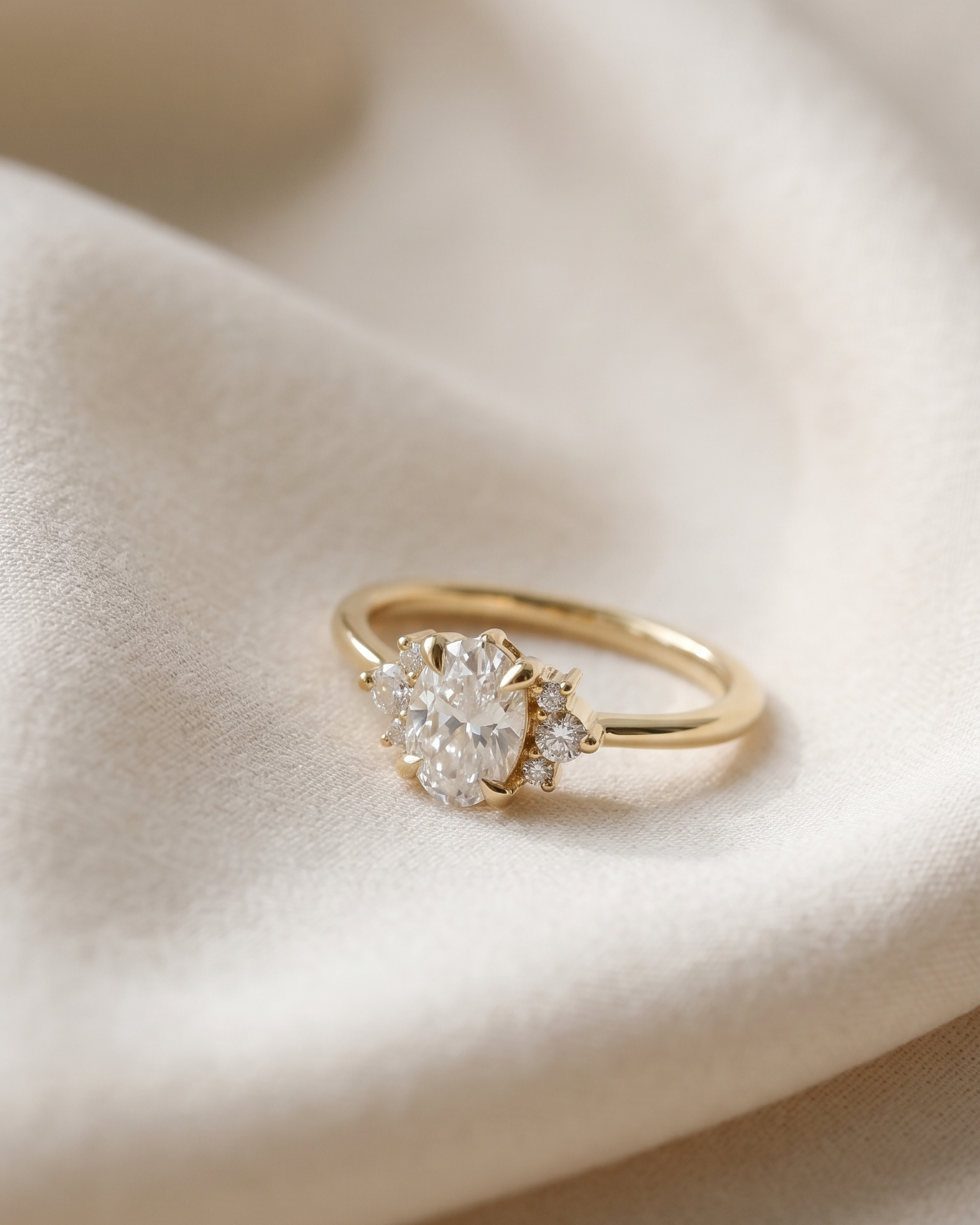 Large Ella Ring Lab Diamonds