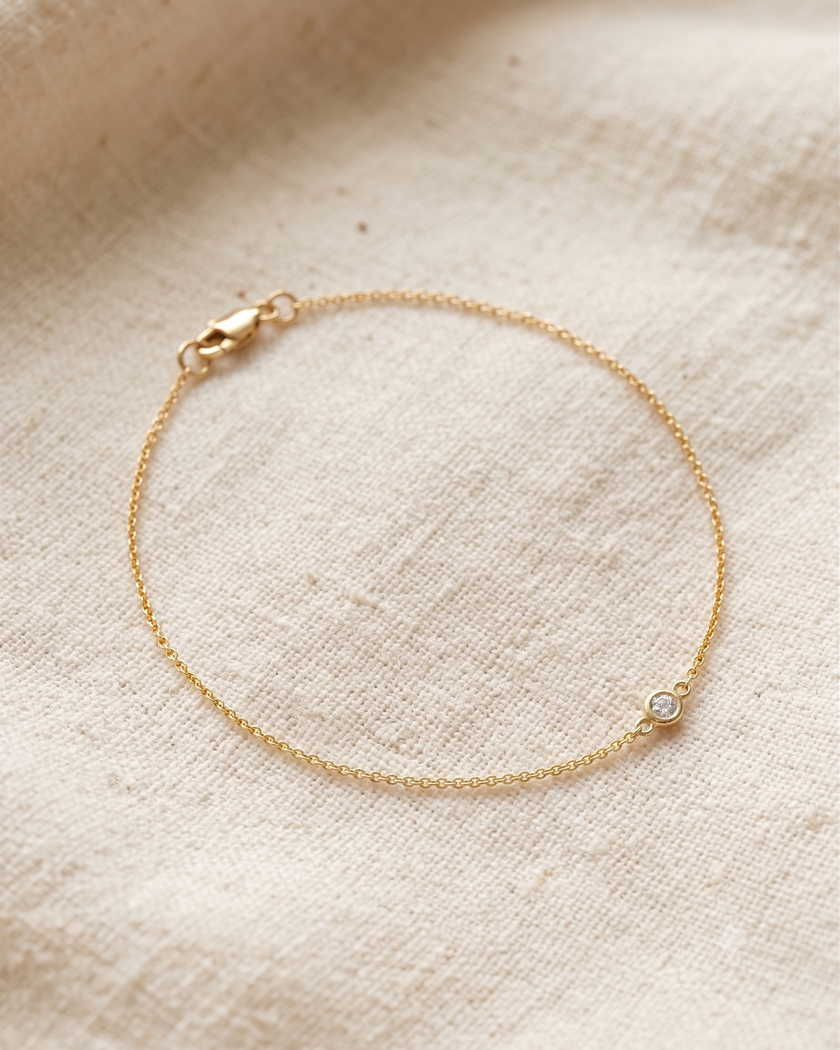 Alexix Gold Bracelet White Diamonds