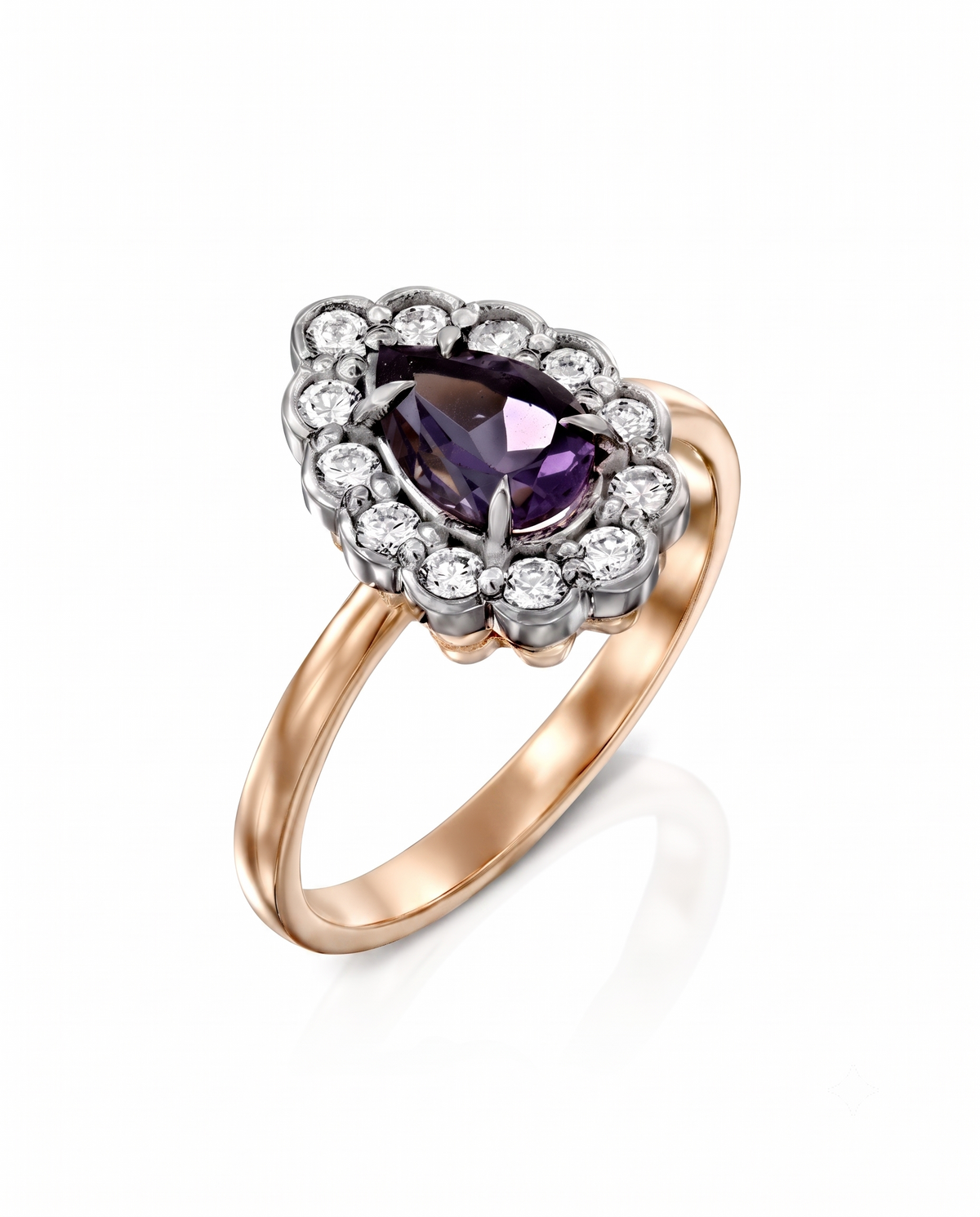 Marie Antoinette Ring With Amethyst