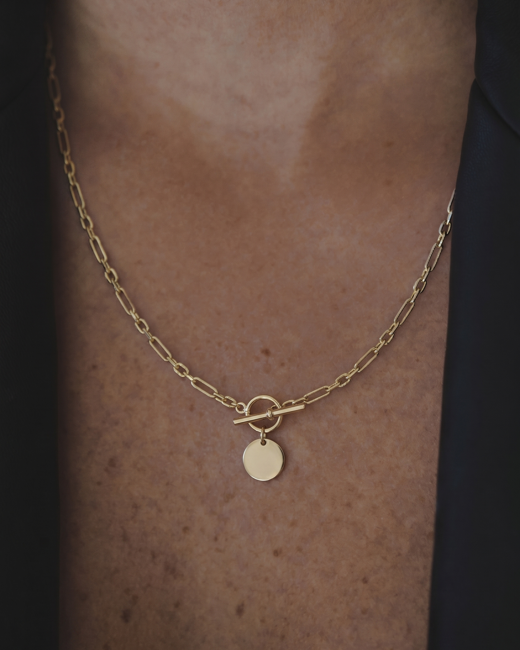 Chiara Necklace on Staples Chain